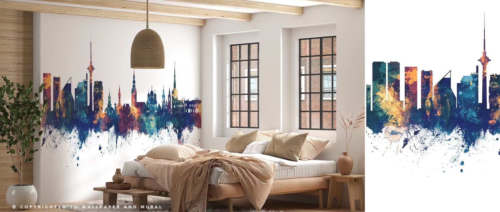 The Tallinn Estonia Skyline with Blue & Bronze Highlights Wallpaper reveals harmony between tradition and modernity, expressed through serene hues and metallic warmth. Its cityscape radiates cultural presence and refinement, evoking timeless character. Th