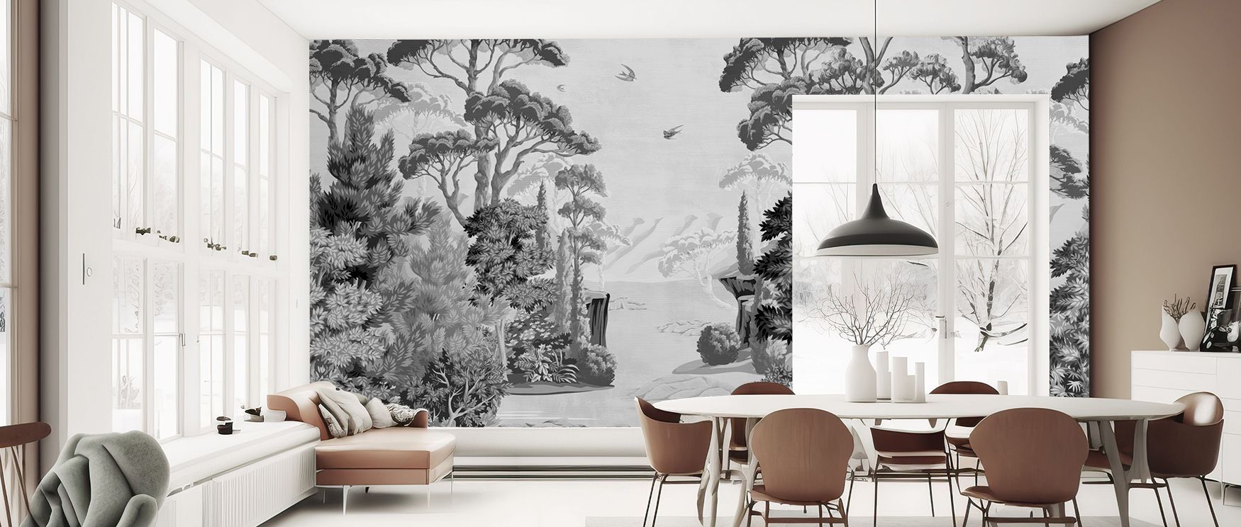 The Passage Serene Landscape Wall Art offers peaceful imagery that transforms offices, living rooms, or bedrooms into tranquil settings, enhancing modern interiors with natural calm, timeless charm, and harmonious beauty through balanced composition. 