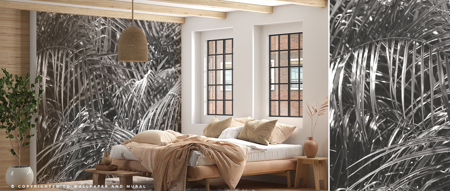 Tropical Fronds Elegant Wall Art illustrates natural refinement through graceful frond patterns rendered in calm tones. Its composition conveys elegance and balance, evoking atmosphere of tropical charm. This design enriches bedrooms, living rooms, or off