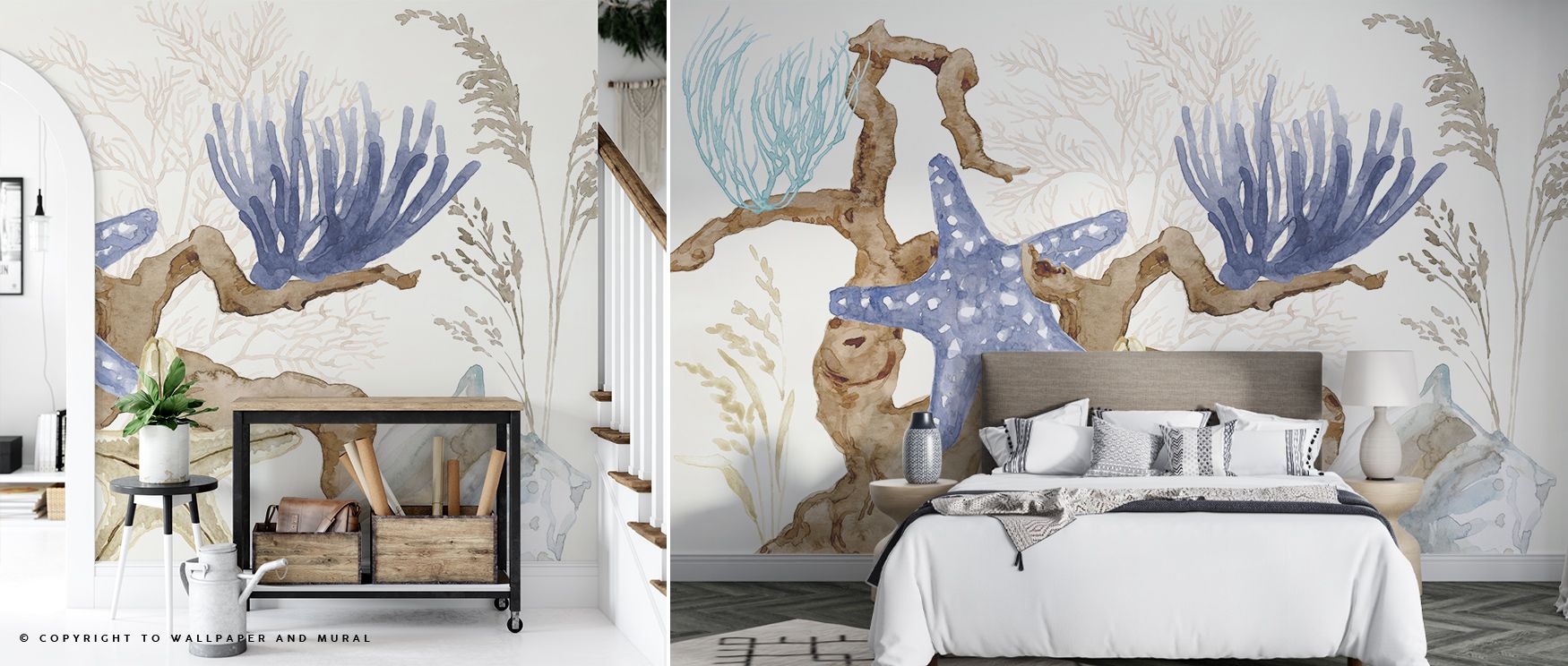 The Under Water Serene Ocean Wall Art captures the essence of quiet underwater landscapes, highlighting light refractions, flowing water movements, and subtle textures that enhance living rooms, bedrooms, or offices. The composition evokes calm, depth, an