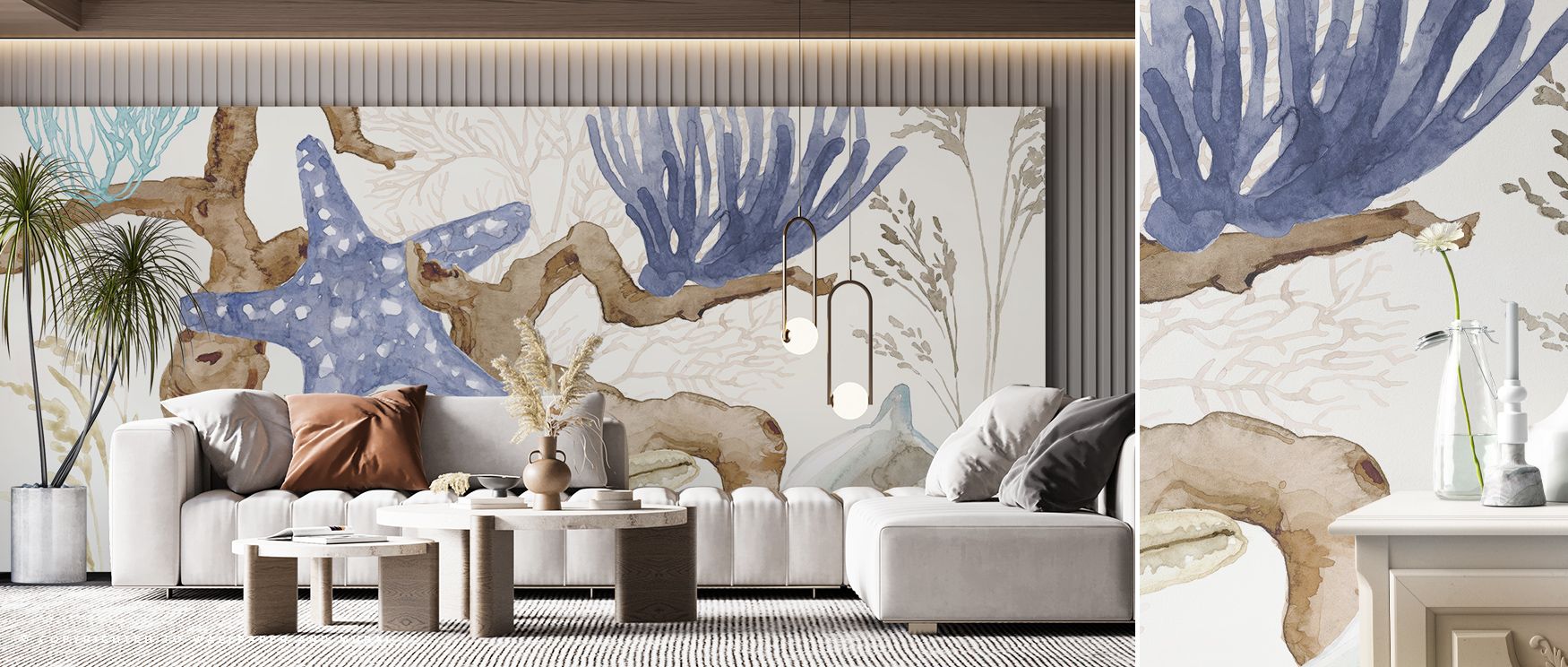 Rendered with attention to underwater details, the Under Water Serene Ocean Wall Art introduces a sense of peaceful aquatic beauty into living rooms, bedrooms, or offices. Subtle gradients, flowing textures, and realistic lighting combine to create a visu
