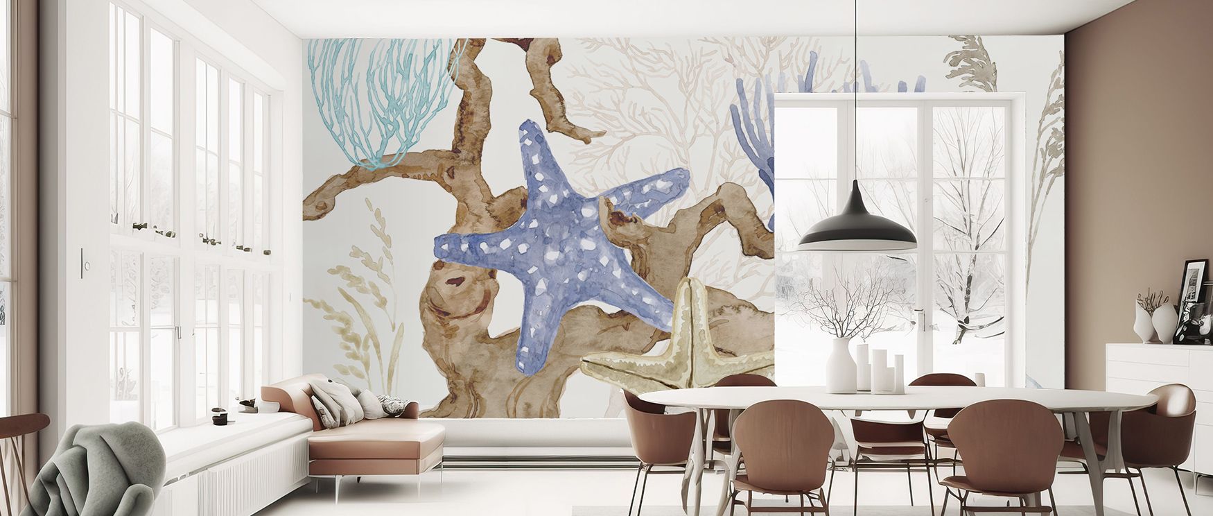 Through subtle detailing, the Under Water Serene Ocean Wall Art captures the fluid movement and gentle shimmer of the ocean, bringing tranquility and natural sophistication to living rooms, bedrooms, or offices. The harmonious color palette and layered te
