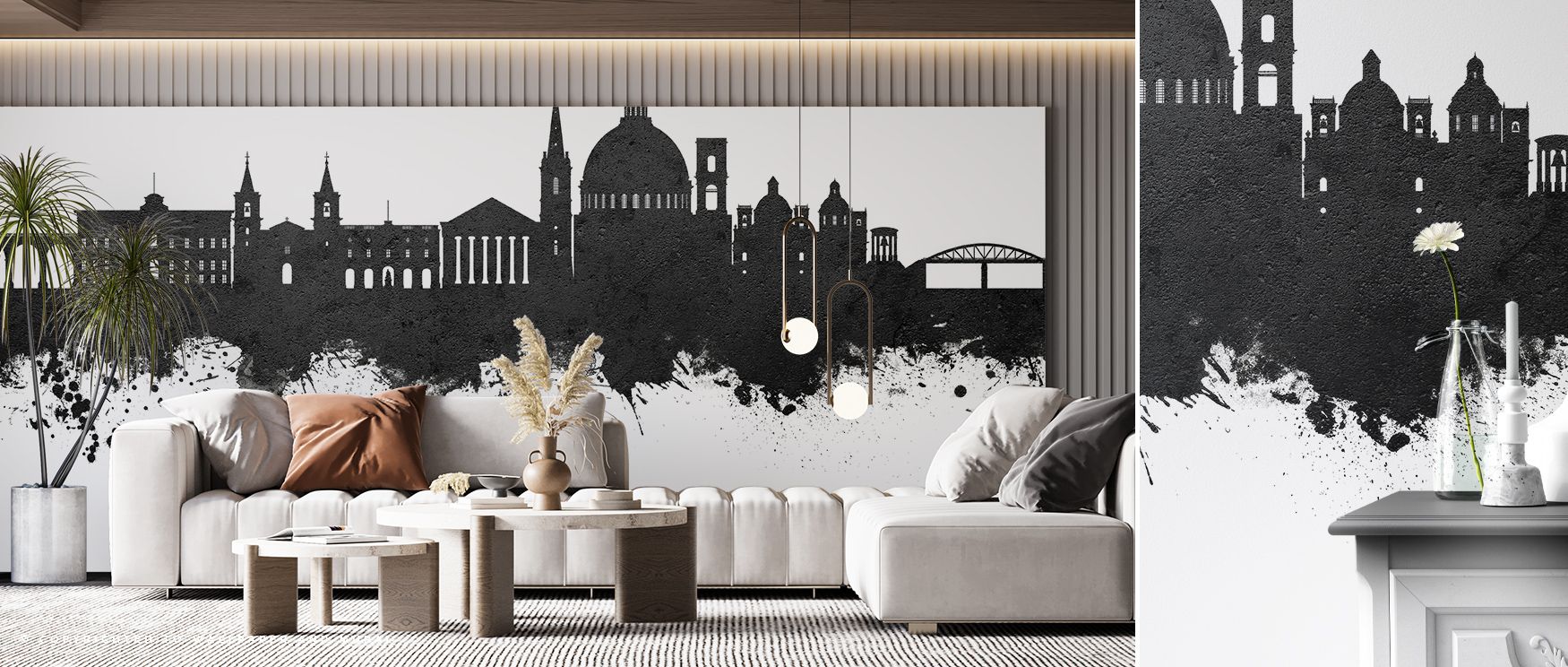 Dignity radiates from the Valletta Malta Skyline in Black & White Wallpaper, where structures glow in contrast. The monochrome tones enhance cultural elegance, enriching interiors with balance. Bedrooms, offices, or living rooms gain atmosphere of timeles