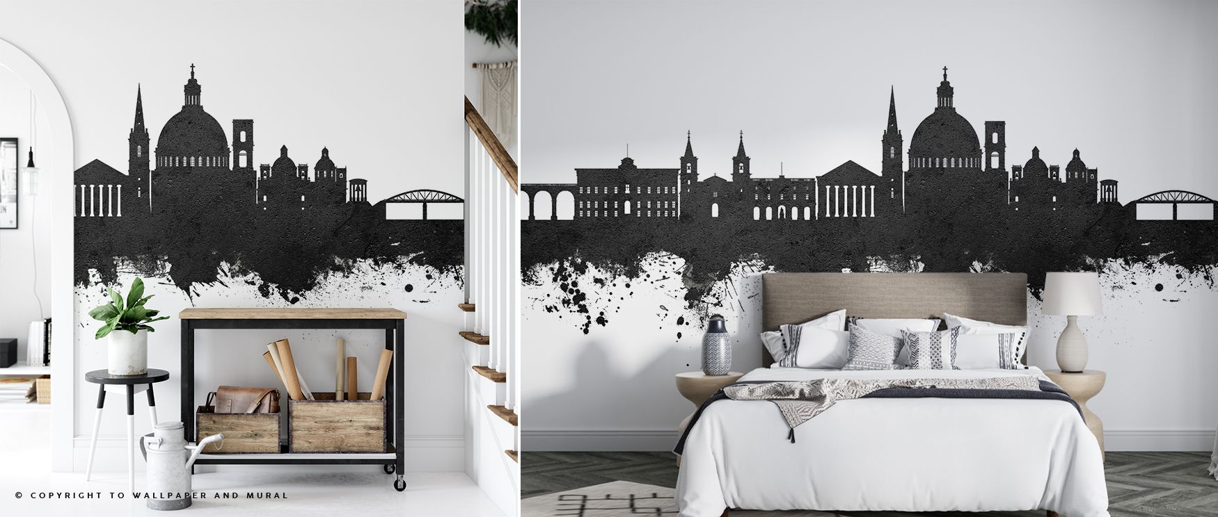 The Valletta Malta Skyline in Black & White Wallpaper conveys permanence and refinement, where lines capture heritage with clarity. Its tones enrich interiors, offering balance and atmosphere. Bedrooms, offices, or living rooms become settings of calm sop