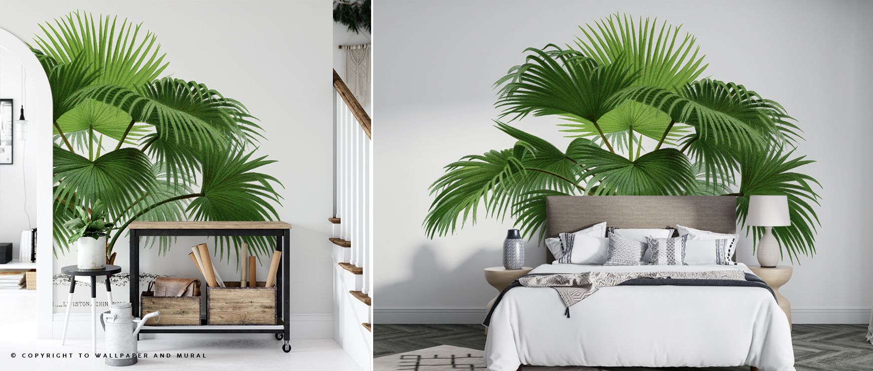 In the Vintage Palm Tree IV Tropical Wall Art, intricate detailing and a vibrant green palette convey the richness of tropical foliage, enhancing living rooms, bedrooms, or offices with exotic charm. The balanced composition and elegant lines make walls f
