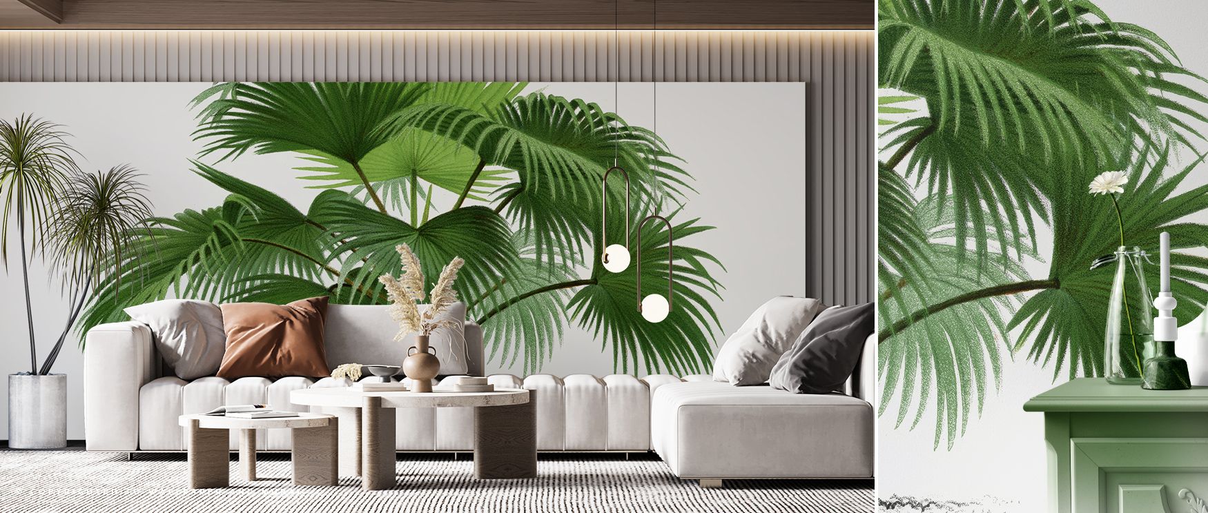 The Vintage Palm Tree IV Tropical Wall Art captures the essence of tropical landscapes with detailed frond patterns, textured trunk rendering, and naturalistic shading, perfect for living rooms, bedrooms, or offices where a vibrant yet sophisticated atmos