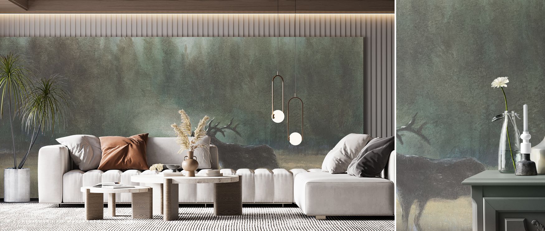 In Voice of the Wild Majestic Animal Wall Art, the dynamic composition and subtle interplay of shadows and highlights enhance living rooms, bedrooms, or offices with dramatic wildlife-inspired charm. The detailed textures and earthy tones create depth and