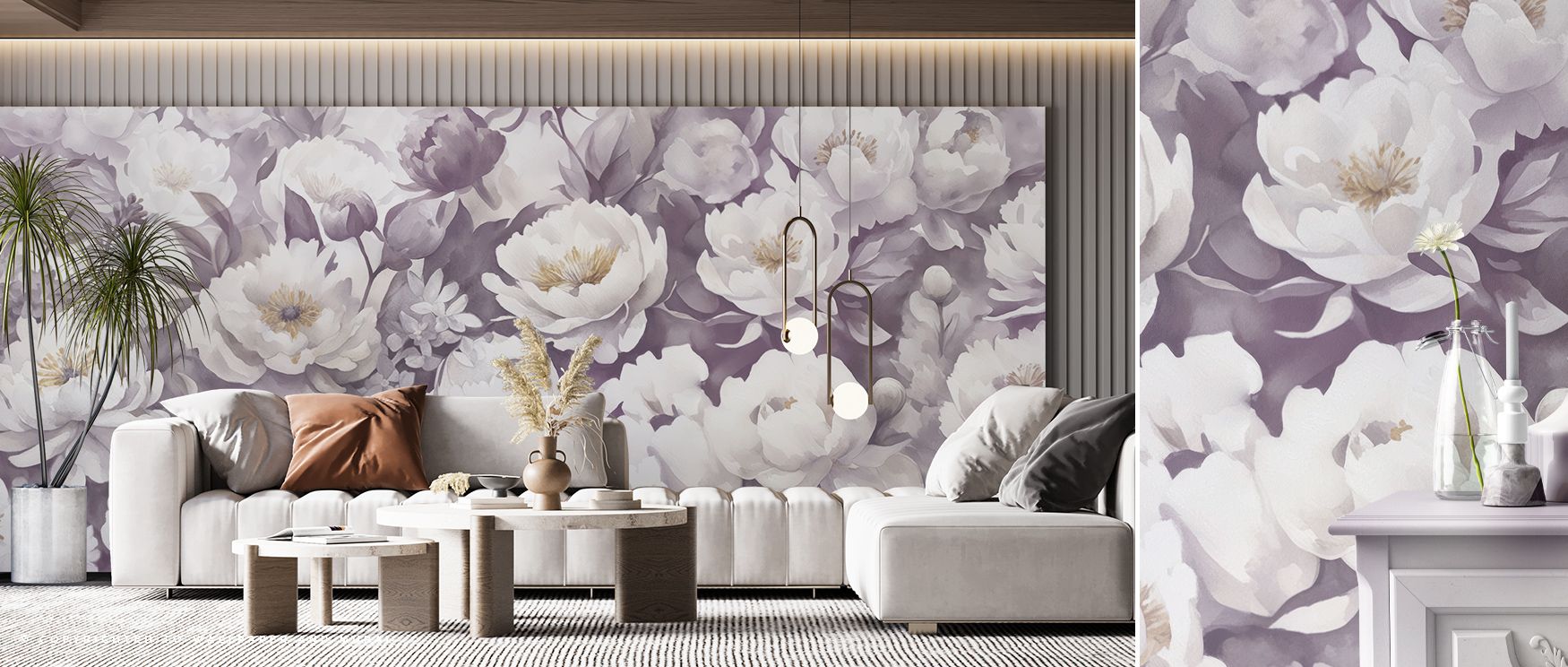 The Watercolor Peonies Winter Floral Wall Art captures the essence of winter florals with flowing watercolor textures and muted tones, enriching living rooms, bedrooms, or offices with soft elegance. The interplay of light, shadow, and subtle gradients ad