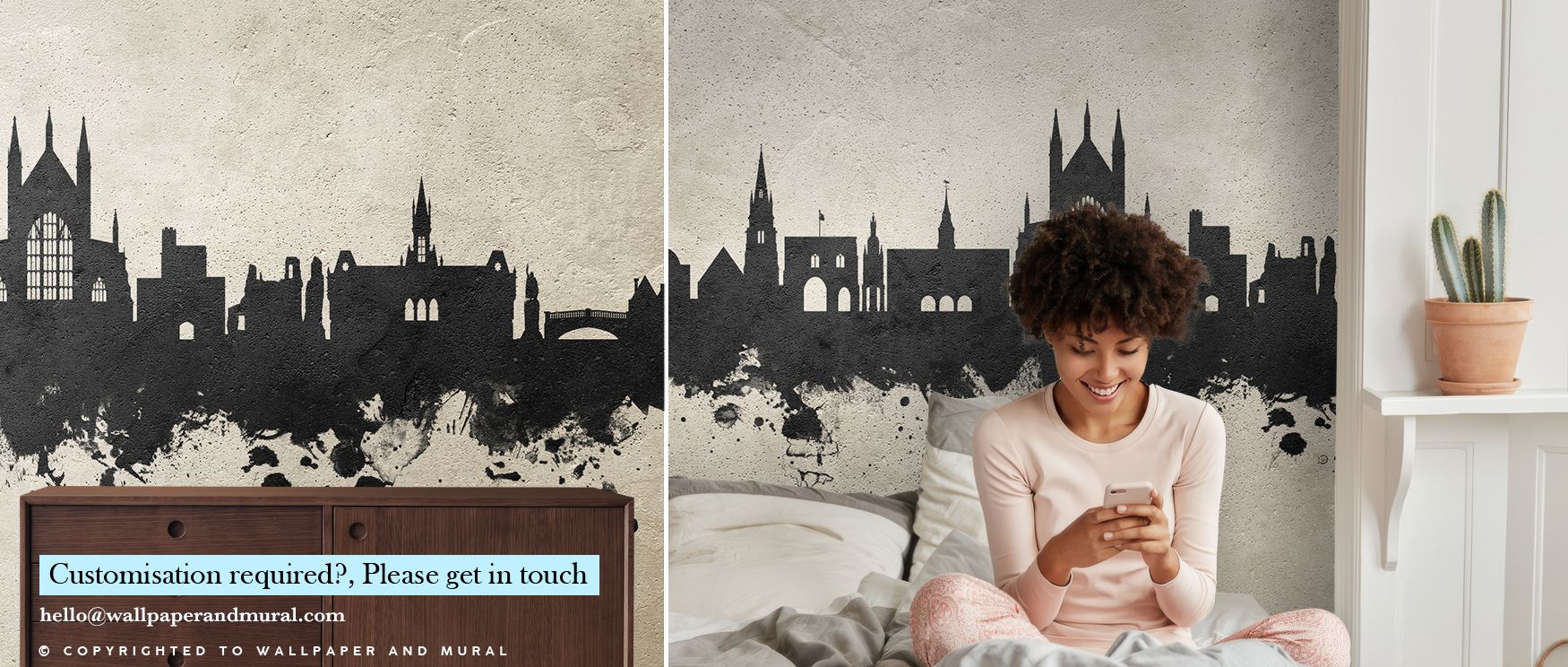 Calm refinement defines the Winchester England Skyline in Concrete Wallpaper, where architectural lines glow with balance. Its tones enrich interiors with atmosphere of sophistication. Bedrooms, offices, or living areas glow with resonance, filled with ti