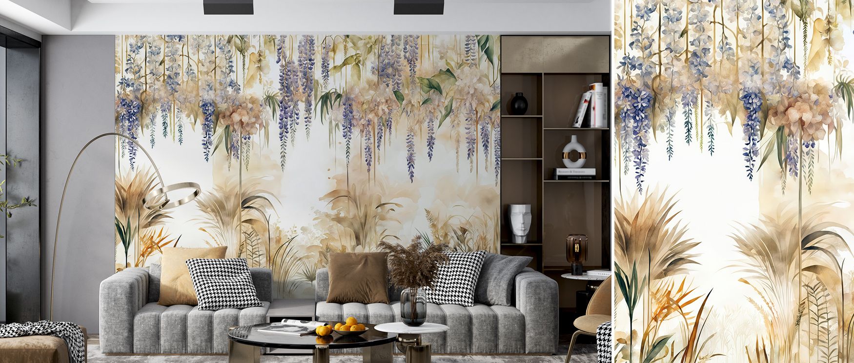 Lively rhythm emerges in the Wisteria Garden Vivid Floral Wall Art, where blossoms glow with purple tones. Its design enriches interiors with atmosphere of serenity. Bedrooms, offices, or living rooms glow with sophistication, filled with timeless artistr