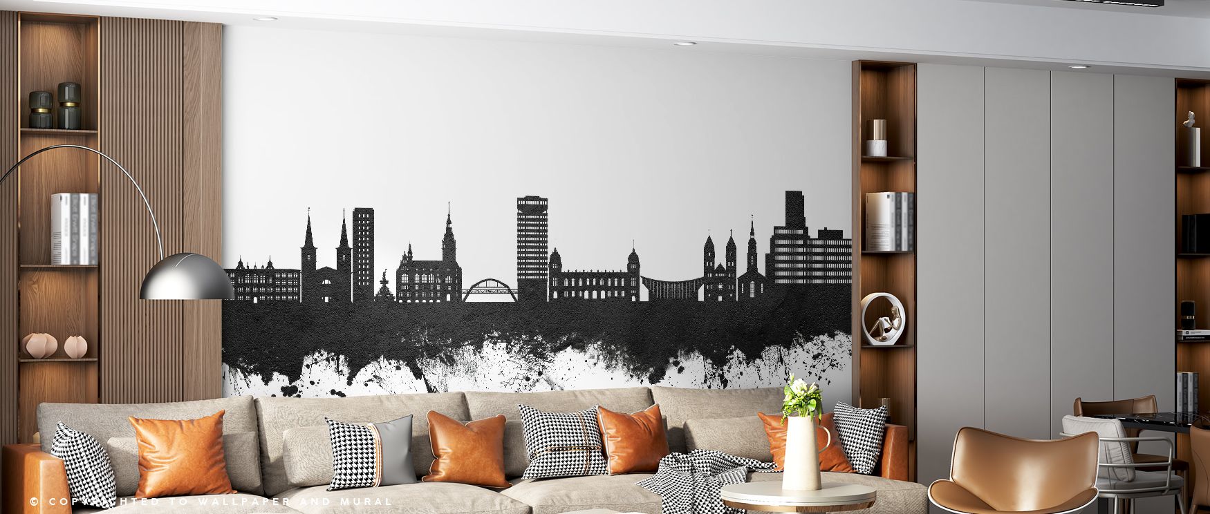 Heritage grace emerges in the Wuppertal Germany Skyline in Black & White Wallpaper, where architectural lines inspire calm. Its tones create atmosphere alive with sophistication. Bedrooms, offices, or living areas glow with refinement, filled with timeles