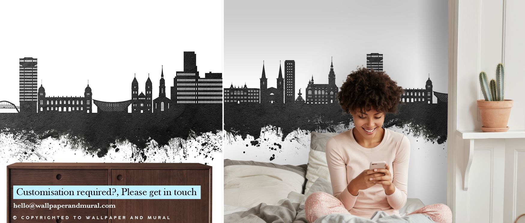 The Wuppertal Germany Skyline in Black & White Wallpaper embodies refinement, where monochrome hues reflect balance. Its design enhances interiors with atmosphere of calm elegance. Bedrooms, living rooms, or offices glow with resonance, filled with timele