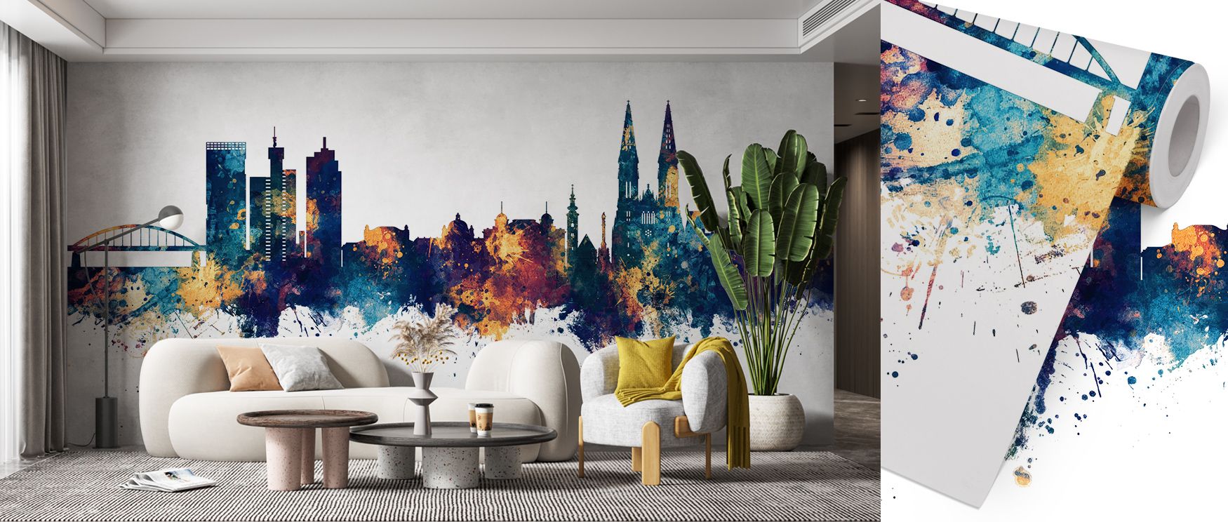 Urban charm shines in the Zagreb Croatia Skyline with Blue & Bronze Highlights Wallpaper, where tones highlight balance. Its design enriches interiors with atmosphere of refinement. Bedrooms, offices, or living spaces glow with resonance, filled with time