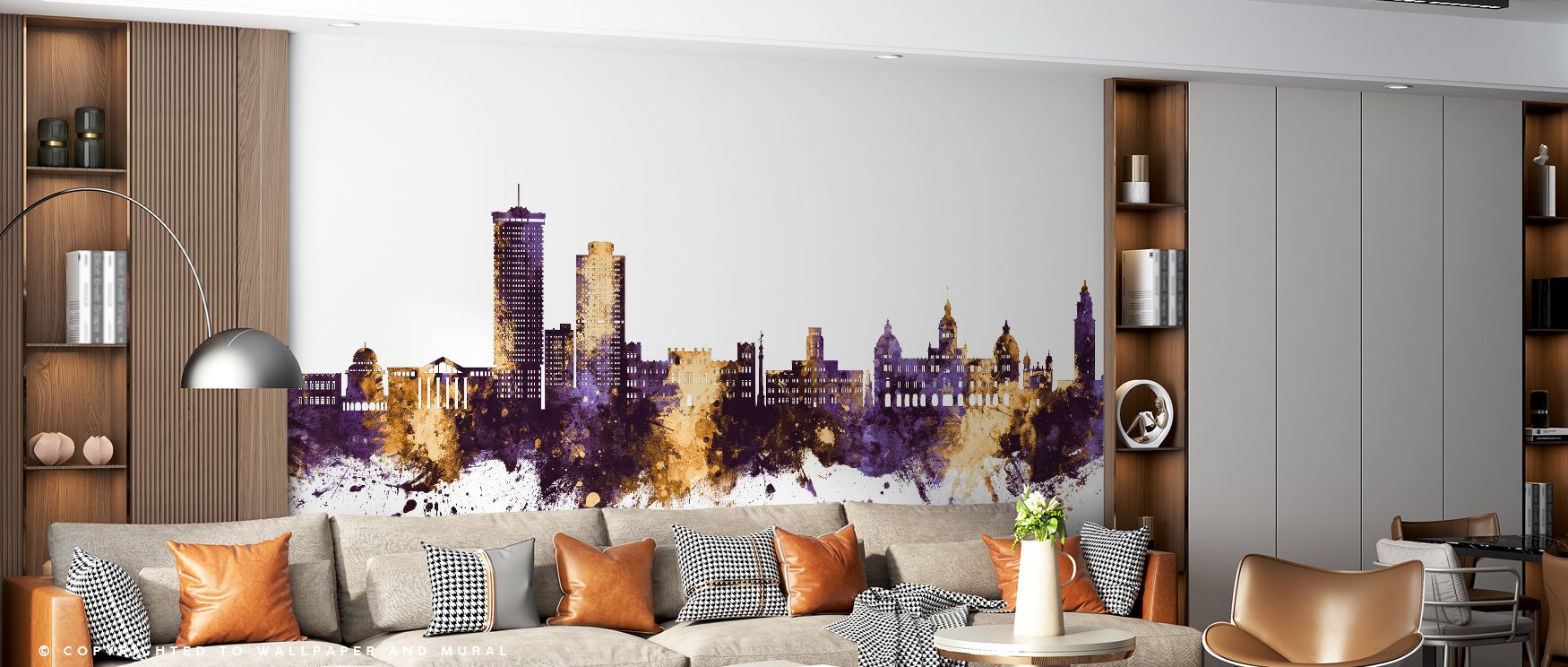 Poised beauty radiates from the Orchids on Water Wall Mural, as delicate orchids highlight balance. Its design enriches interiors with refinement. Bedrooms, living areas, or offices glow with sophistication, filled with timeless artistry and grace. 