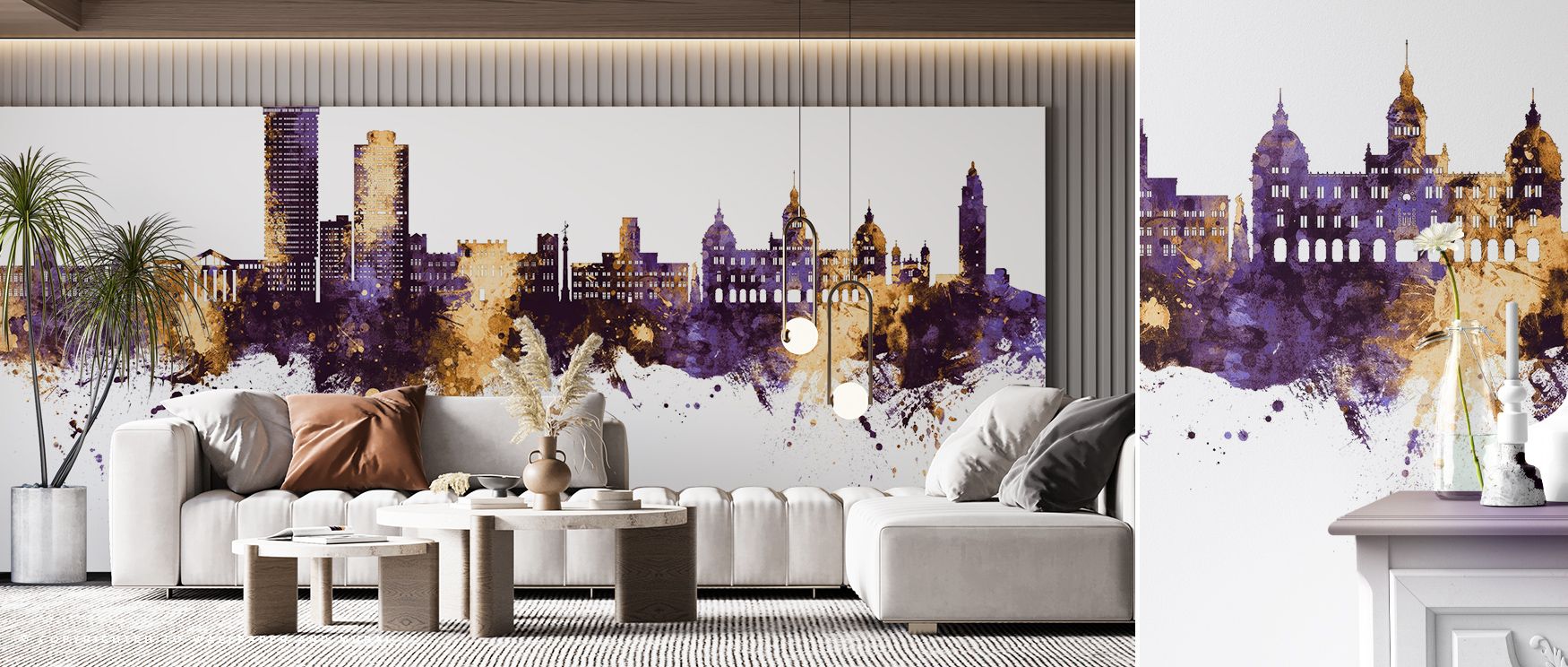 Serene resonance shines in the Orchids on Water Wall Mural, as water ripples convey harmony. Its tones create atmosphere filled with refinement. Bedrooms, living rooms, or offices glow with sophistication, filled with timeless artistry and floral elegance
