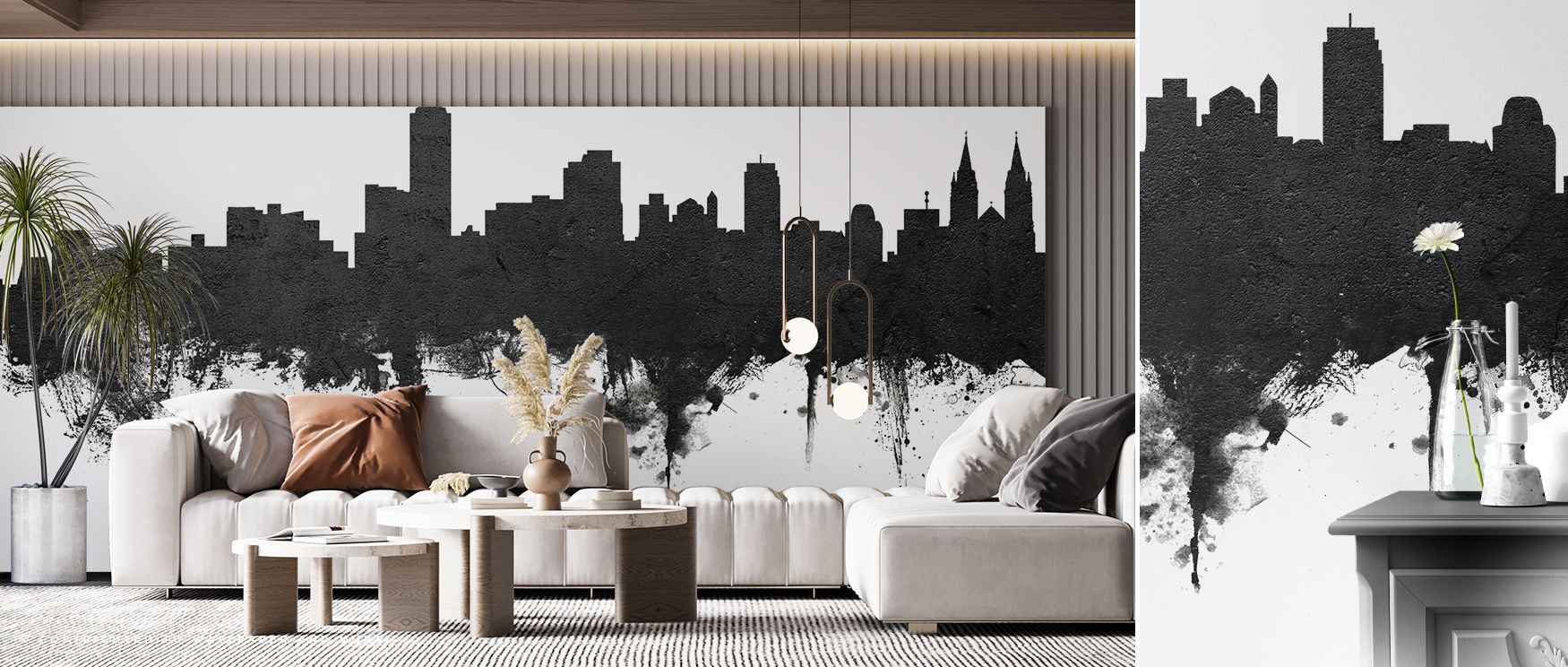 Rendered with care, the Adelaide Australia Skyline Wall Mural introduces iconic Australian architecture to living rooms, bedrooms, or offices. The black and white tones add timeless appeal, making walls immersive and elegant. 