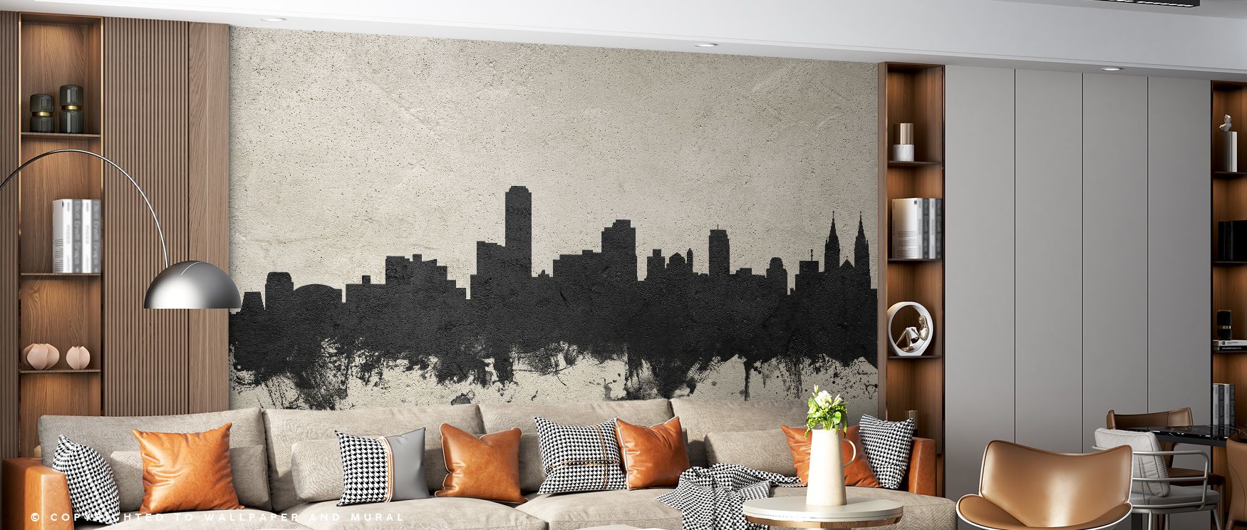 The architectural precision and concrete tones of the Adelaide Australia Skyline in Concrete Wall Mural bring industrial elegance into living rooms, bedrooms, or offices. Each detail emphasizes structure and contrast, creating an aesthetic that blends sea