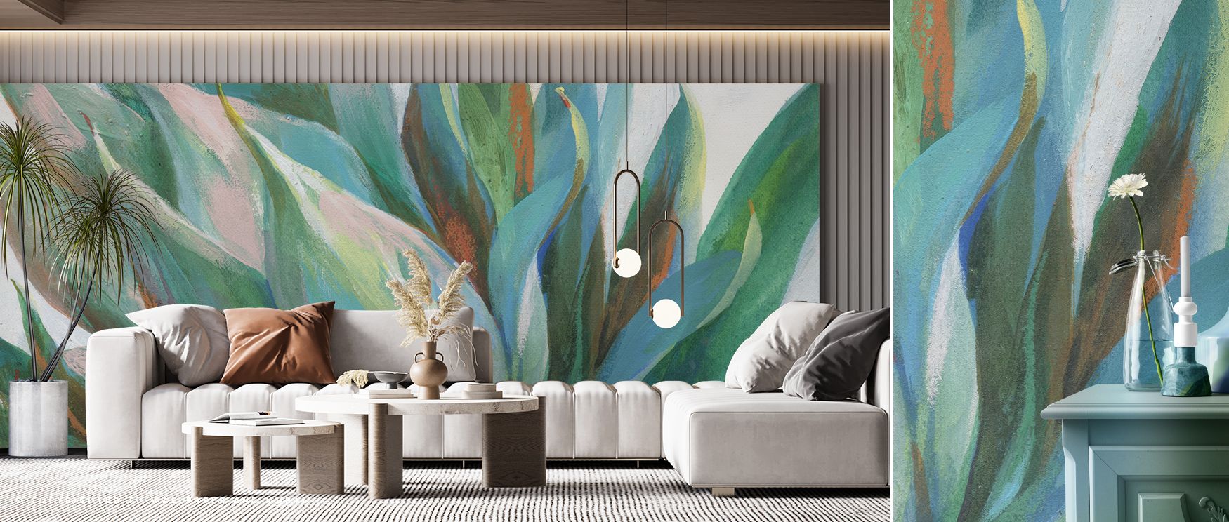 Rendered with natural precision, the Agave Aspiration Wall Mural creates a serene and immersive botanical presence in living rooms, bedrooms, or offices. The flowing lines and sculptural textures add movement and depth, transforming walls into refined foc