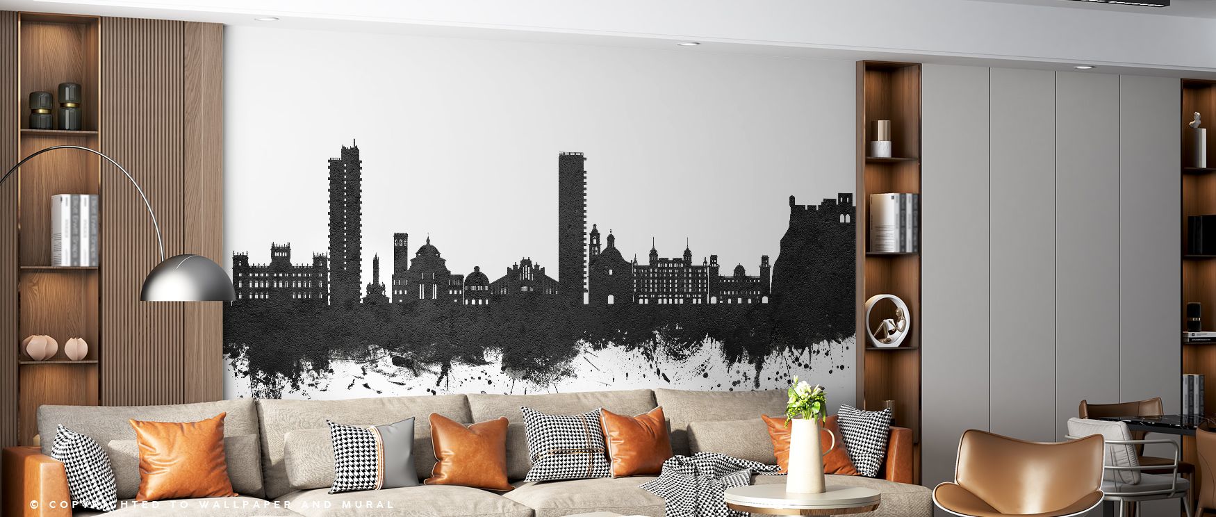 The refined detailing and balanced contrasts in the Alicante Spain Skyline Wall Mural highlight perspective and depth, enhancing living rooms, bedrooms, or offices with timeless city charm. Its monochrome tones evoke cultural sophistication while maintain