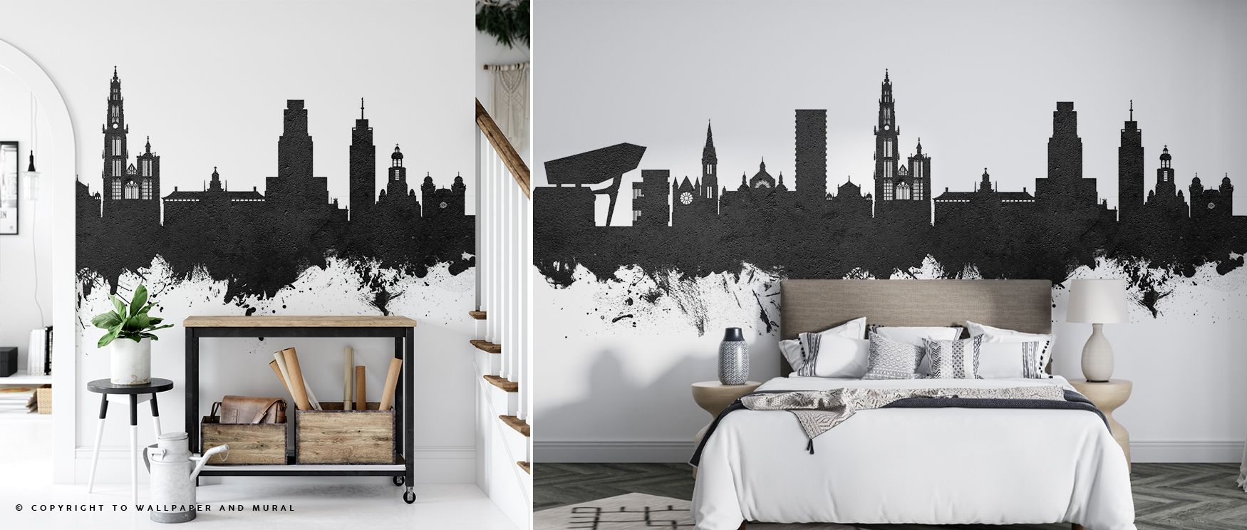 The Antwerp Belgium Skyline Wallpaper blends architectural precision, tonal balance, and cultural charm to enhance living rooms, bedrooms, or offices with refined city elegance and timeless beauty.