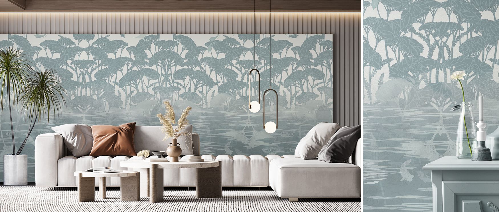 A luminous vision emerges through the As Above So Below Silver Wallpaper, with intricate silver motifs reflecting both cosmic grace and grounded serenity. Perfect for interiors desiring calm sophistication, it enriches living rooms, bedrooms, or offices w