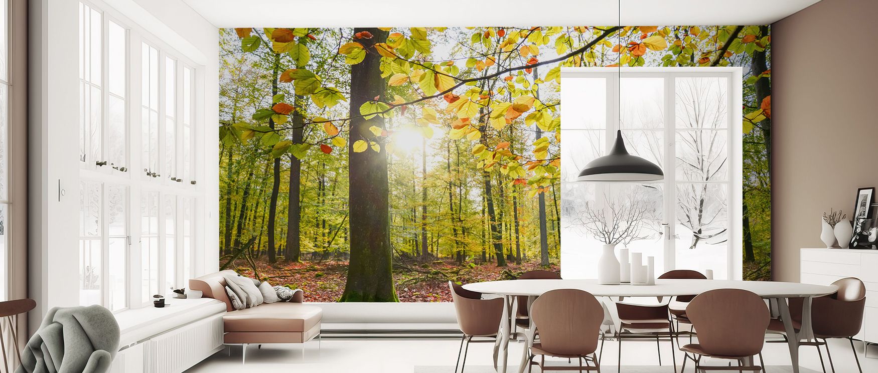 Autumn’s radiance thrives in the Autumn Sun Wallpaper, where golden hues create harmony and warmth. It enriches living rooms, bedrooms, or offices with cozy elegance, making walls glow with graceful artistry. Its tones bring charm and serenity, creating s