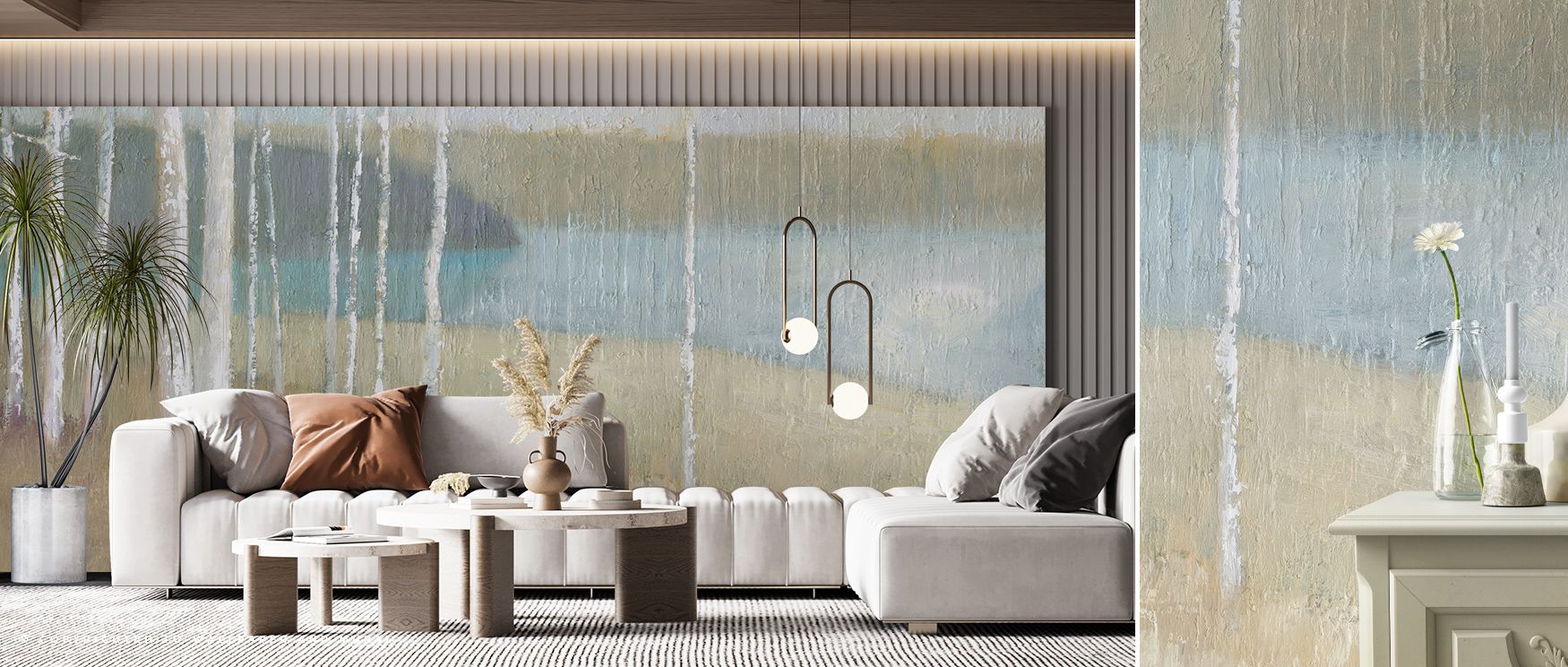 The Autumn Trees Wallpaper reflects fall’s artistry through golden hues that radiate warmth. It enriches living rooms, bedrooms, or offices with balance, refinement, and calm seasonal charm, filling spaces with harmony and timeless elegance. 