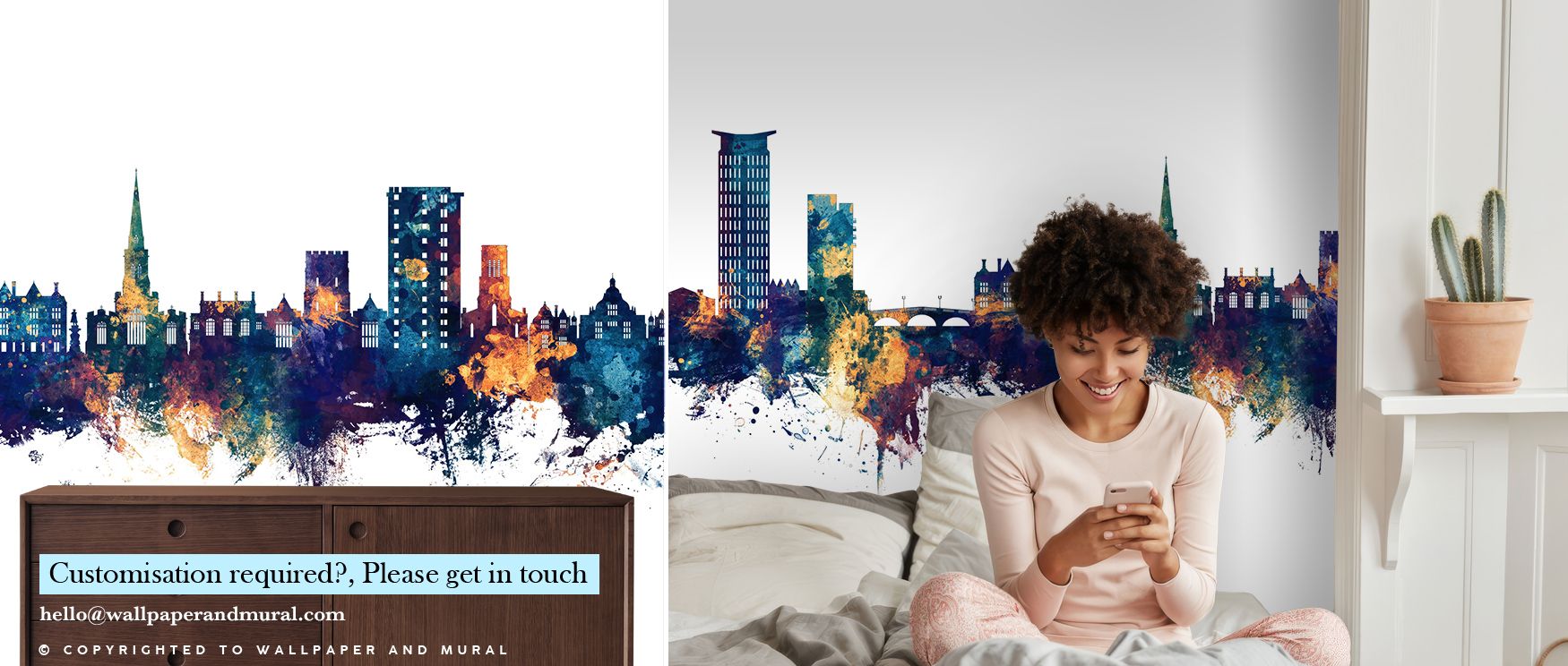 Refined artistry flows in the Bedford England Skyline Blue & Bronze Wallpaper, capturing heritage through luminous tones. It enriches living rooms, bedrooms, or offices with pride and sophistication, offering balance and elegance across walls. 
