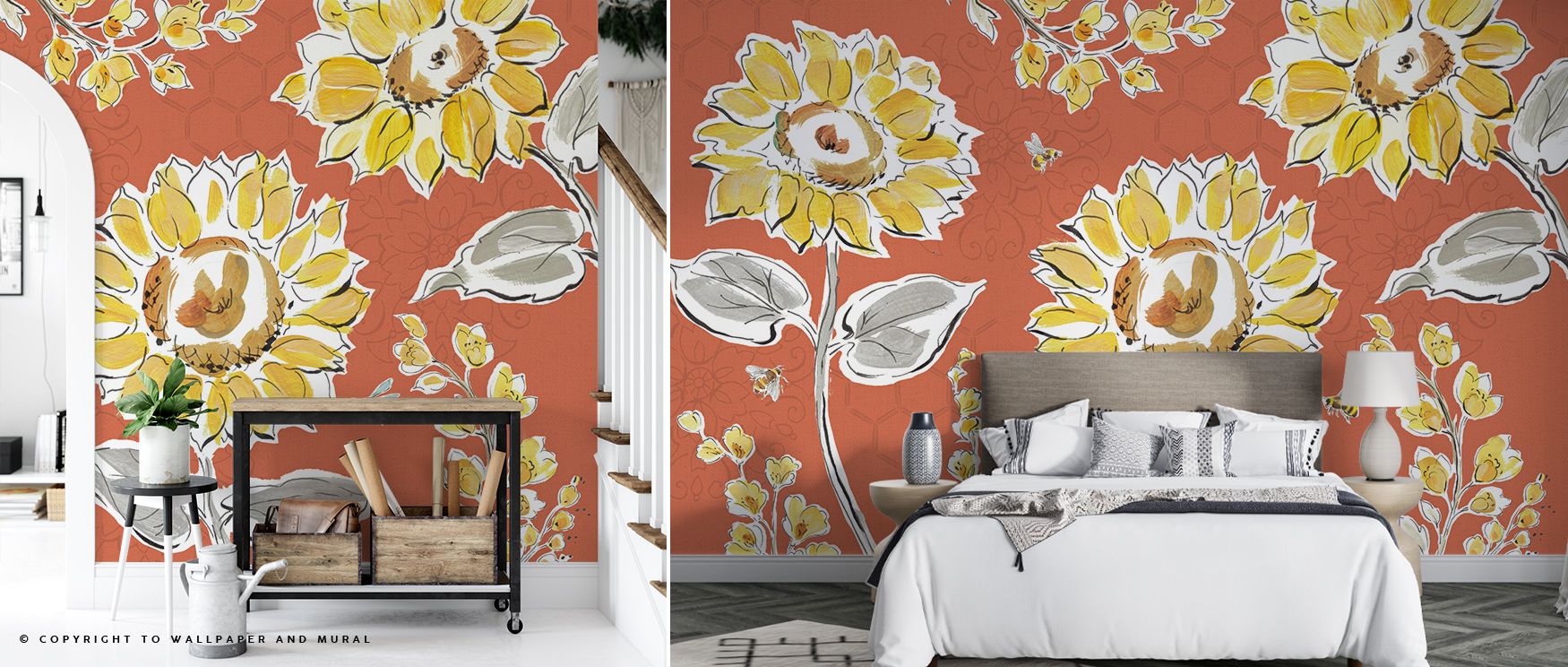 Whimsy sparkles in the Bee Happy II Wallpaper, where delightful tones highlight playful artistry. It enriches nurseries, bedrooms, or playful interiors with balance, joy, and charm, creating cheerful and imaginative interiors filled with creativity. 