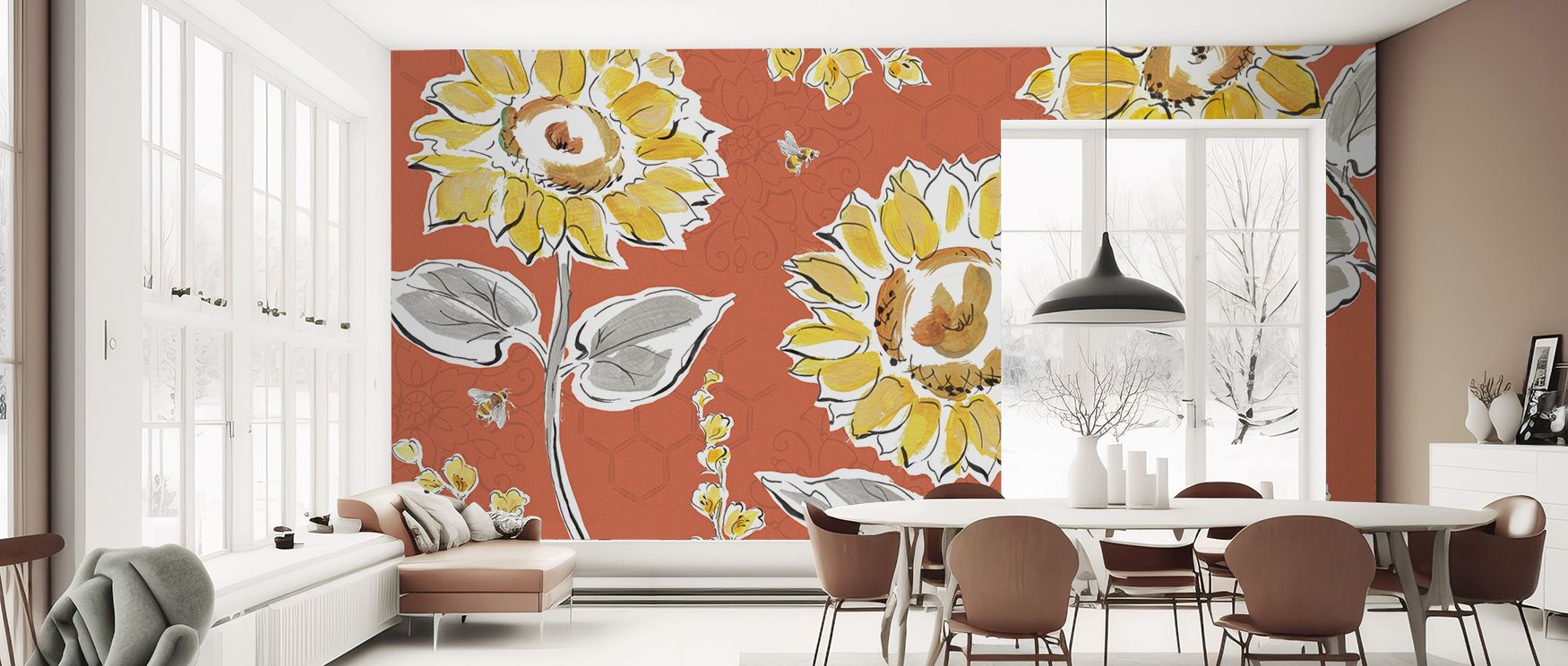 Lighthearted artistry thrives in the Bee Happy II Wallpaper, filling walls with whimsical tones and playful refinement. It enriches nurseries, bedrooms, or playful interiors with cheer and balance, creating spaces filled with joy, warmth, and imagination.