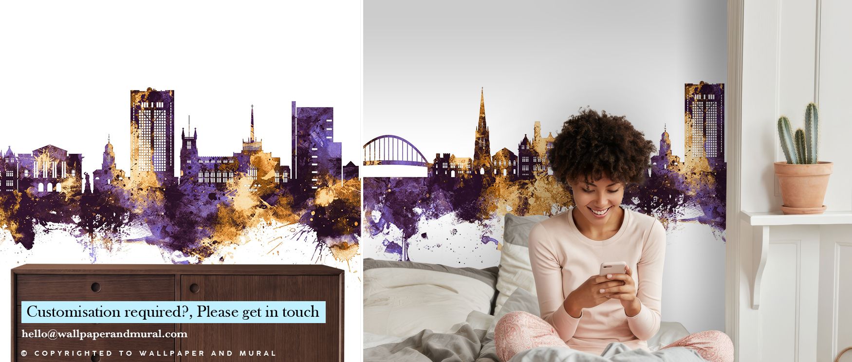 Blackburn England Skyline Purple & Gold Wallpaper reflects cultural pride where luminous tones bring depth and clarity. This design enriches a living room, bedroom, or office with refinement, artistry, and resonance, surrounding interiors with timeless re