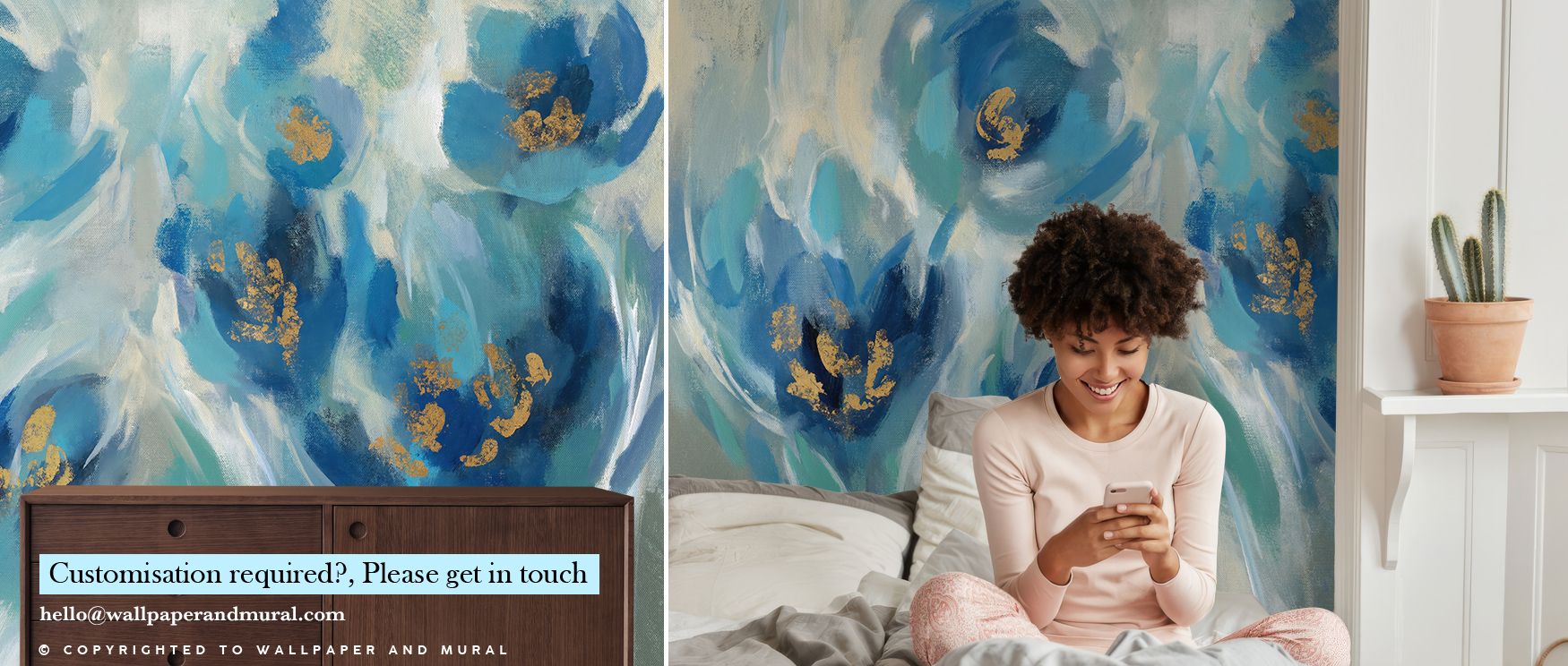 Through dreamlike tones, Blue Fairies Wallpaper creates rhythm that conveys imagination and delight. The design enriches a nursery, bedroom, or playful living room with refinement, artistry, and resonance, surrounding interiors with whimsical atmosphere. 