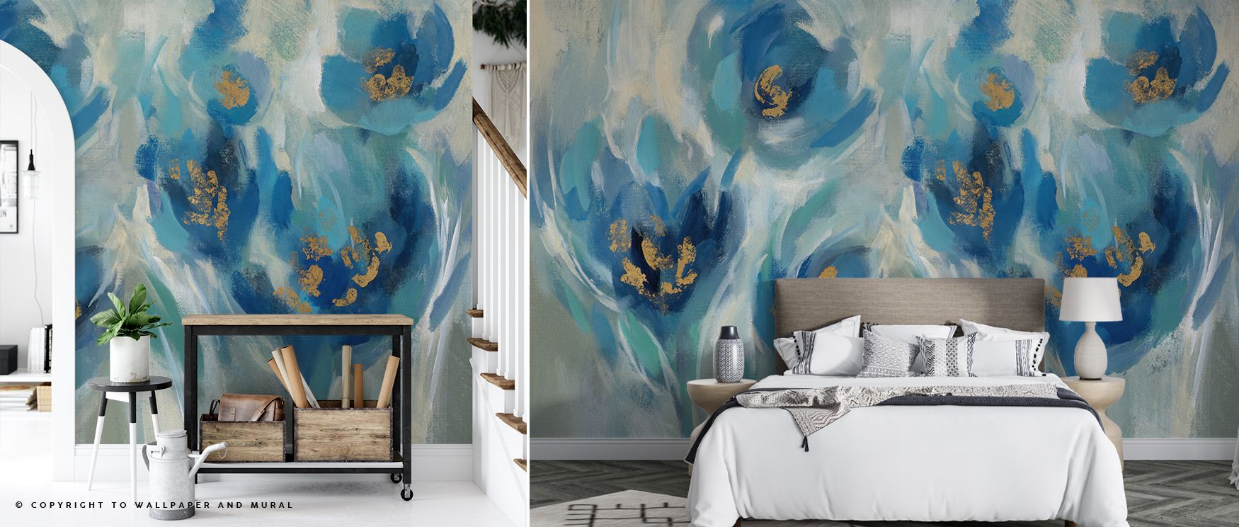 Blue Fairies Wallpaper radiates playful charm where luminous tones highlight detail. The design enriches a nursery, bedroom, or playful living room with refinement, artistry, and resonance, surrounding interiors with magic and serenity. 
