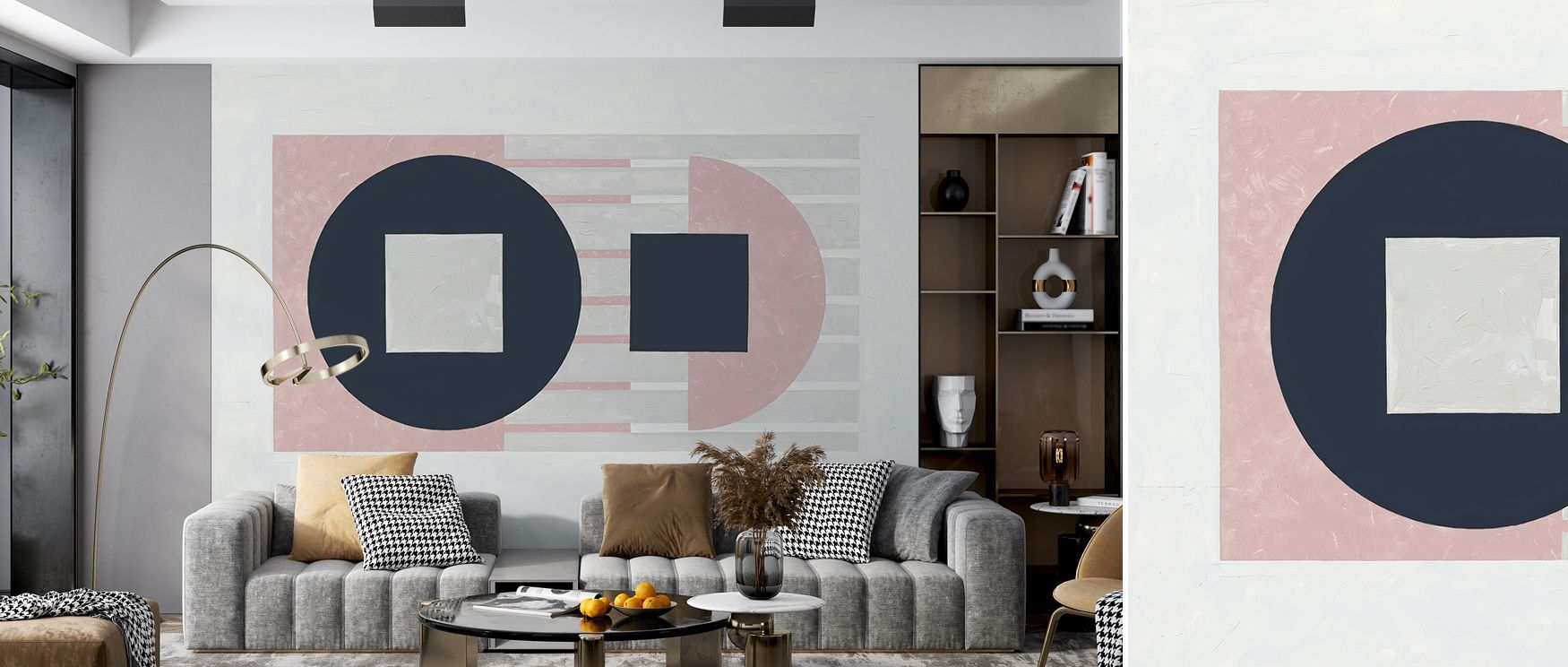 In Blue Speaking Wallpaper, abstraction flows with clarity where tones enhance balance. The design enriches a living room, bedroom, or office with refinement, artistry, and resonance, surrounding interiors with calm elegance. 