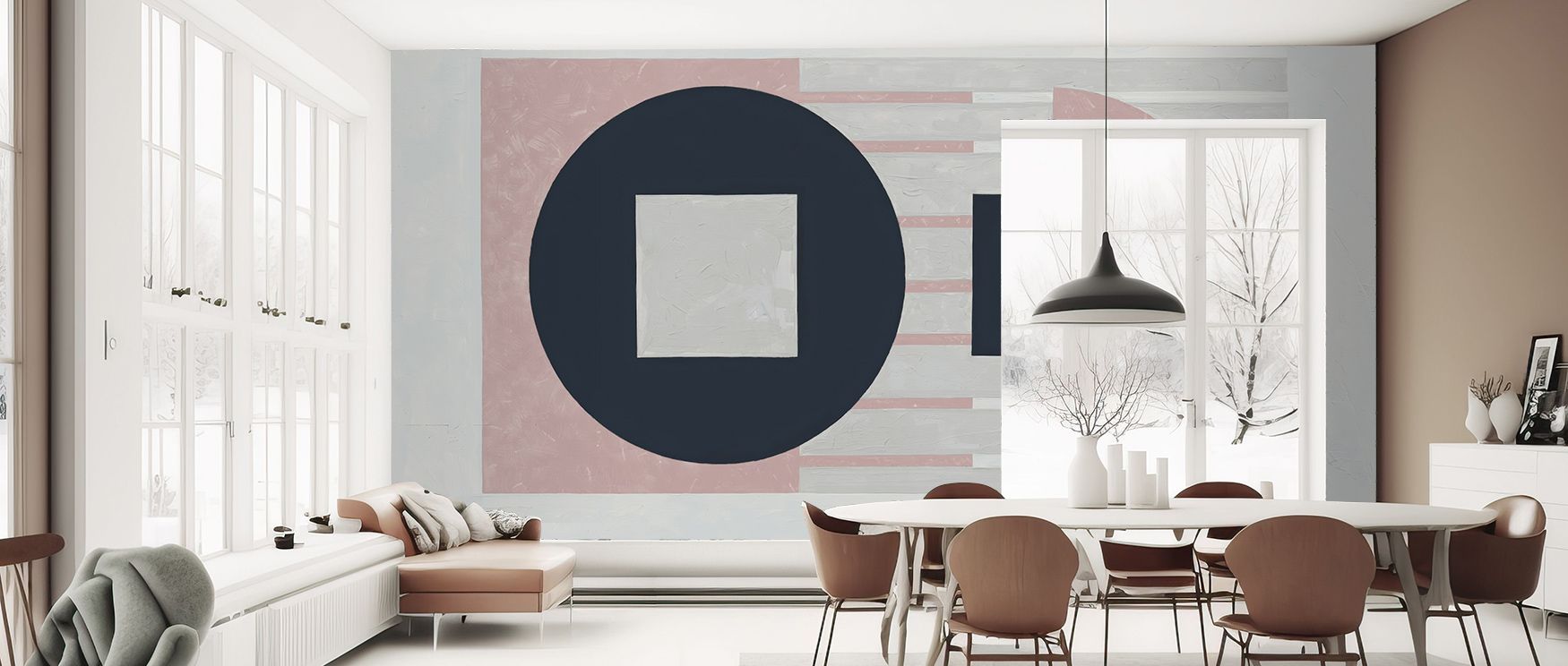 Blue Speaking Wallpaper embodies refinement where tones convey depth and rhythm. The design enriches a living room, bedroom, or office with resonance, artistry, and serenity, surrounding interiors with timeless sophistication. 