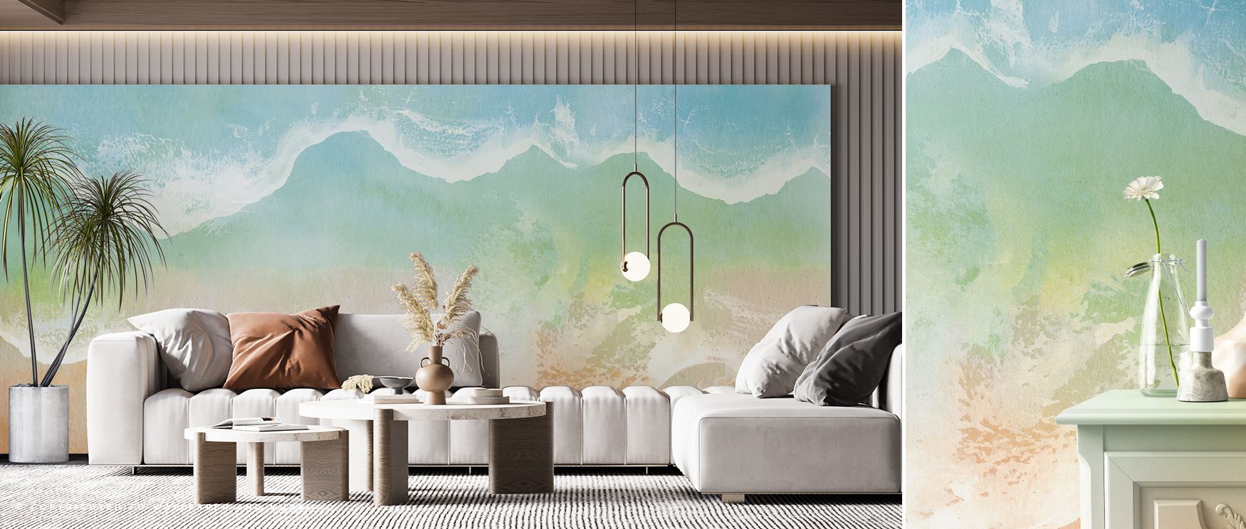 Breeeeeze Wallpaper embodies freshness and creativity, where dynamic lines generate rhythm and visual energy across interiors. The design transforms walls into immersive expressions of vitality, enriching a living room, bedroom, or office with sophisticat