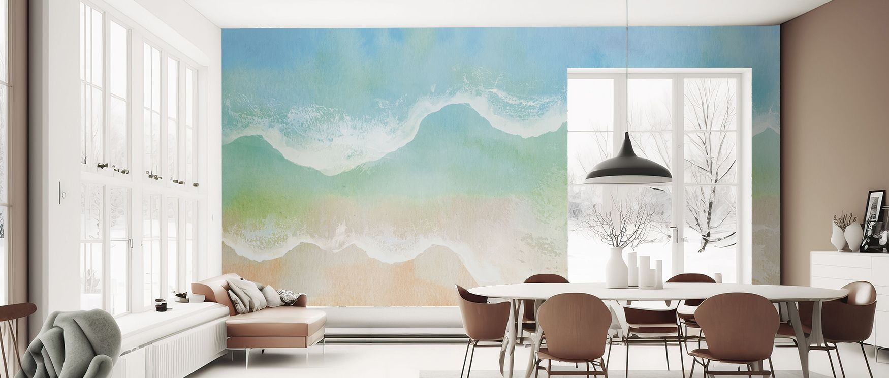 Breeeeeze Wallpaper radiates artistic vitality, with forms that suggest wind flowing across walls in graceful rhythm. Its design resonates with movement while offering refinement, surrounding a living room, bedroom, or office with atmosphere of creativity