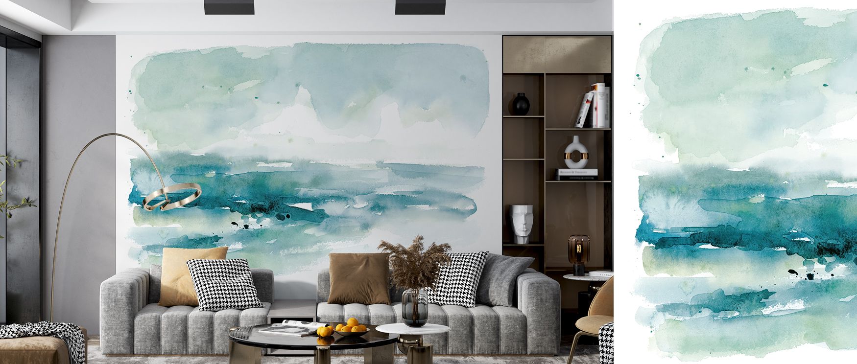 Breezy Blues Wallpaper surrounds interiors with calm, where abstract tones form rhythm that enhances walls with elegance. This design enriches a living room, bedroom, or office with serenity, turning spaces into cultural statements of artistic sophisticat