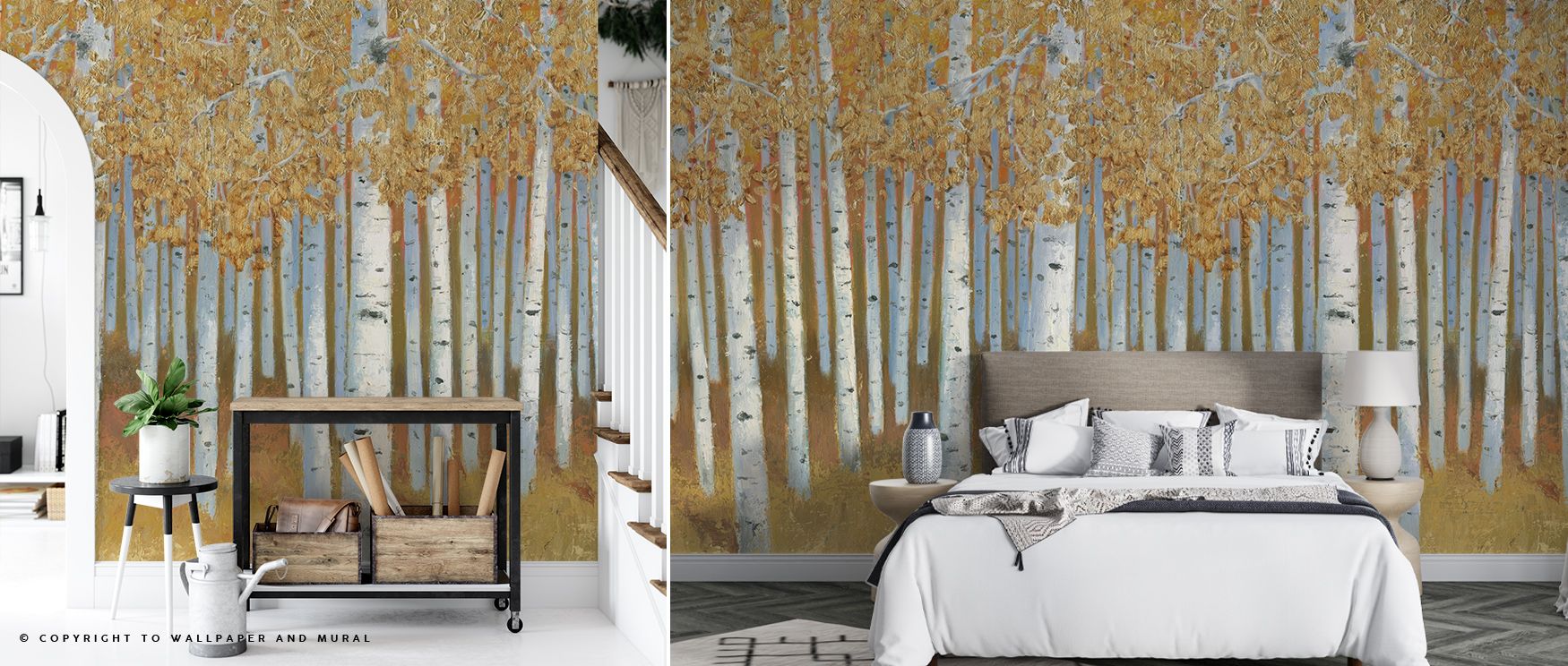 Bright Forest I Wallpaper portrays forests in artistic clarity, where layers of greenery add vibrancy and rhythm to walls. This design surrounds a living room, bedroom, or office with freshness, offering interiors atmosphere that feels alive, balanced, an