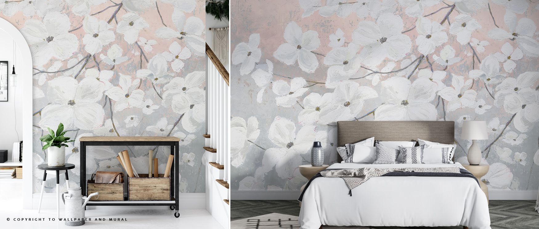 Bringing in Blossoms Blush Wallpaper embodies romance and refinement, where blossoms create atmosphere through layered tones. The design enhances a living room, bedroom, or office with serenity, offering interiors cultural resonance and poetic elegance ro