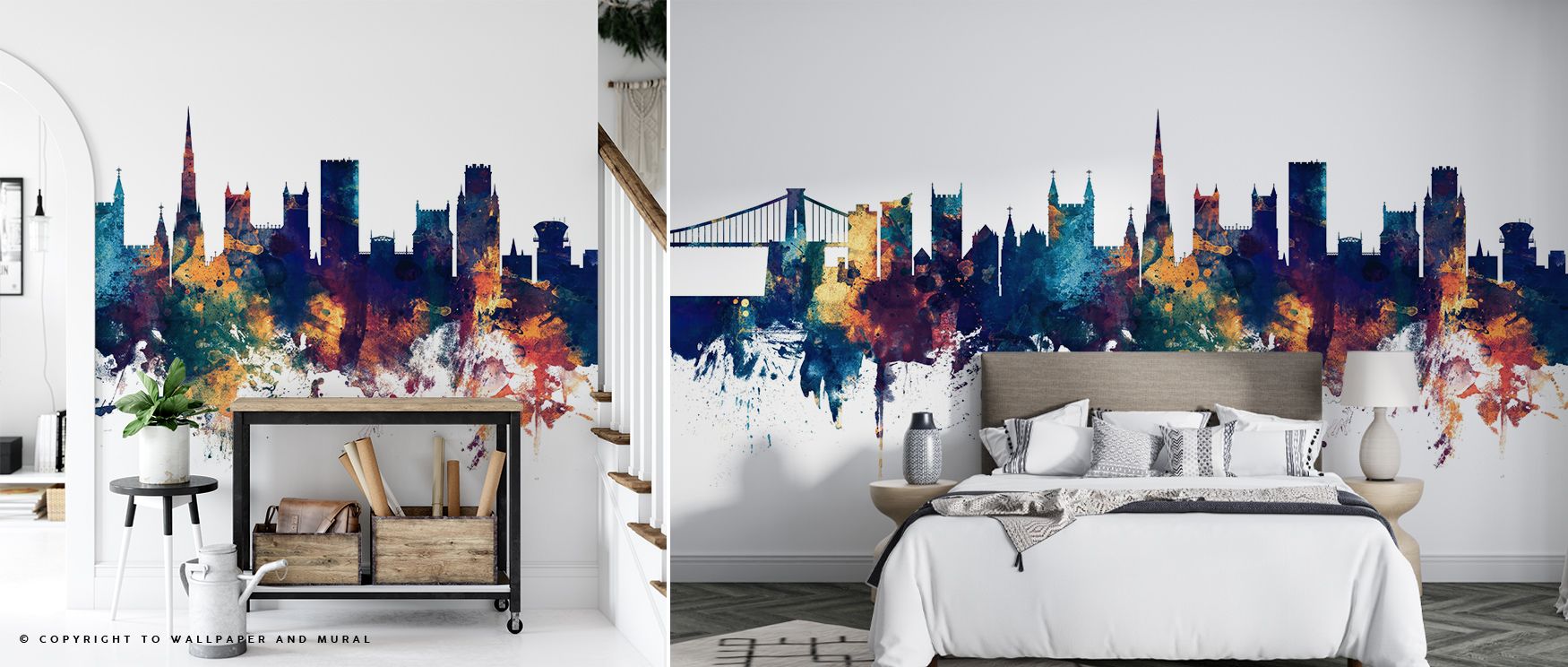 Through balance of tone and detail, Bristol England Skyline Blue & Bronze Wallpaper creates rhythm across walls. Its luminous palette surrounds a living room, bedroom, or office with sophistication, making interiors cultural expressions of heritage and ar