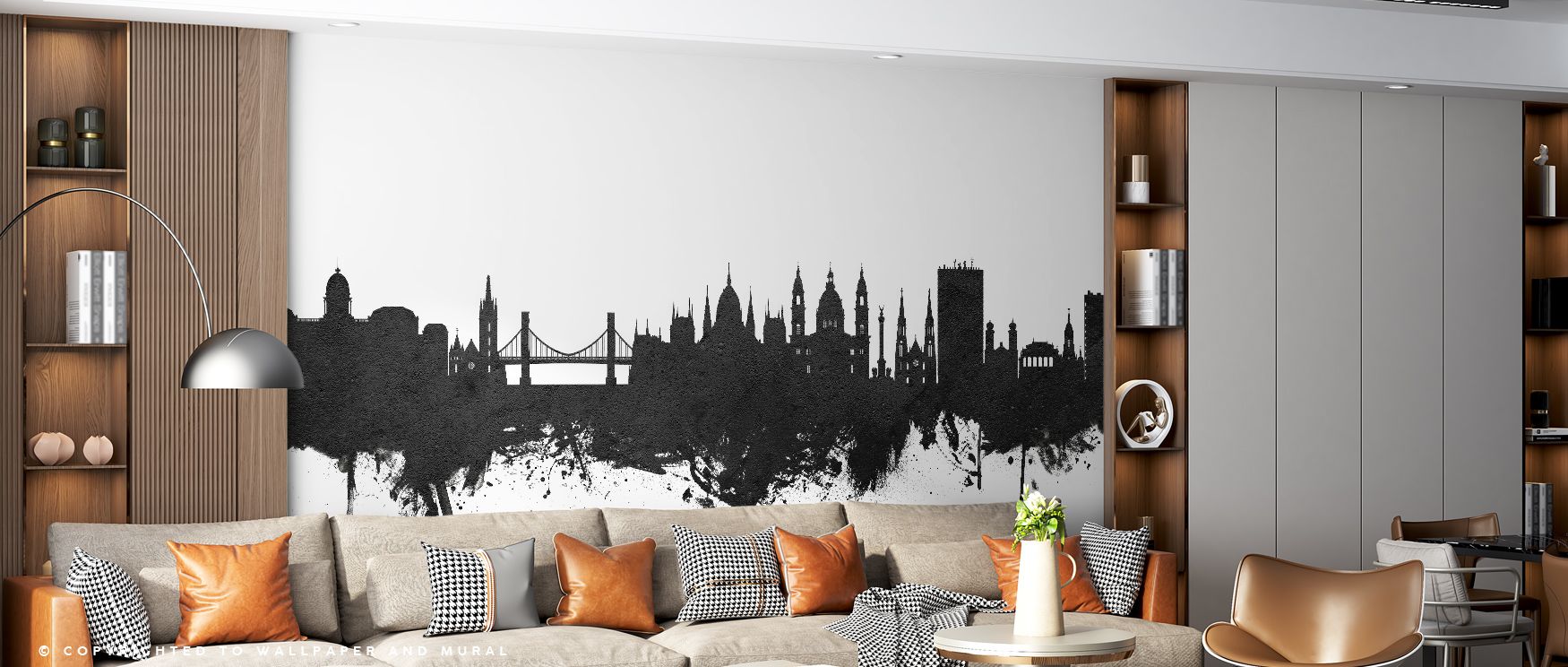 Through minimal tones, Budapest Skyline Black & White Wallpaper creates atmosphere where bold contrasts enhance depth. The design surrounds a living room, bedroom, or office with cultural pride, offering refinement and artistry in a timeless aesthetic of 