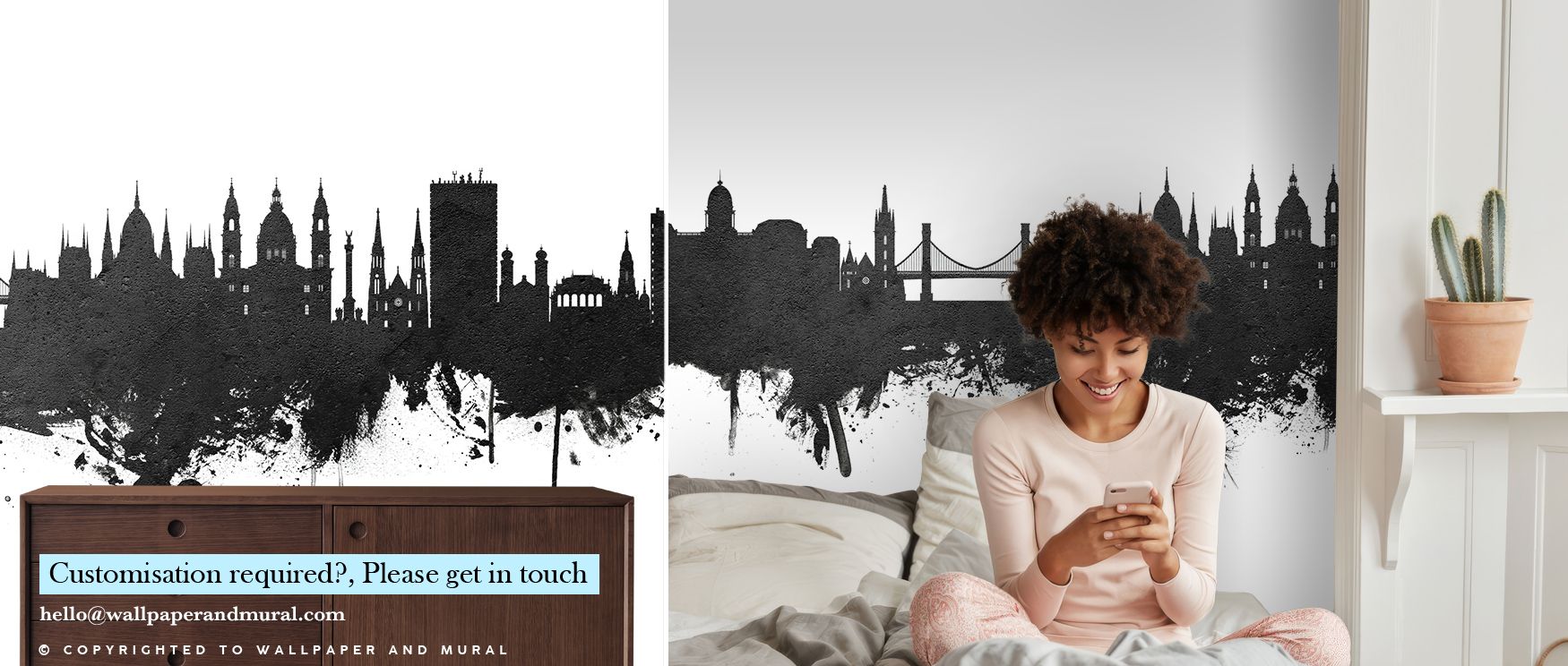 Budapest Skyline Black & White Wallpaper embodies sophistication in bold simplicity, where landmarks rise in clarity. This design enriches a living room, bedroom, or office with atmosphere of cultural pride, surrounding walls with heritage and artistry in