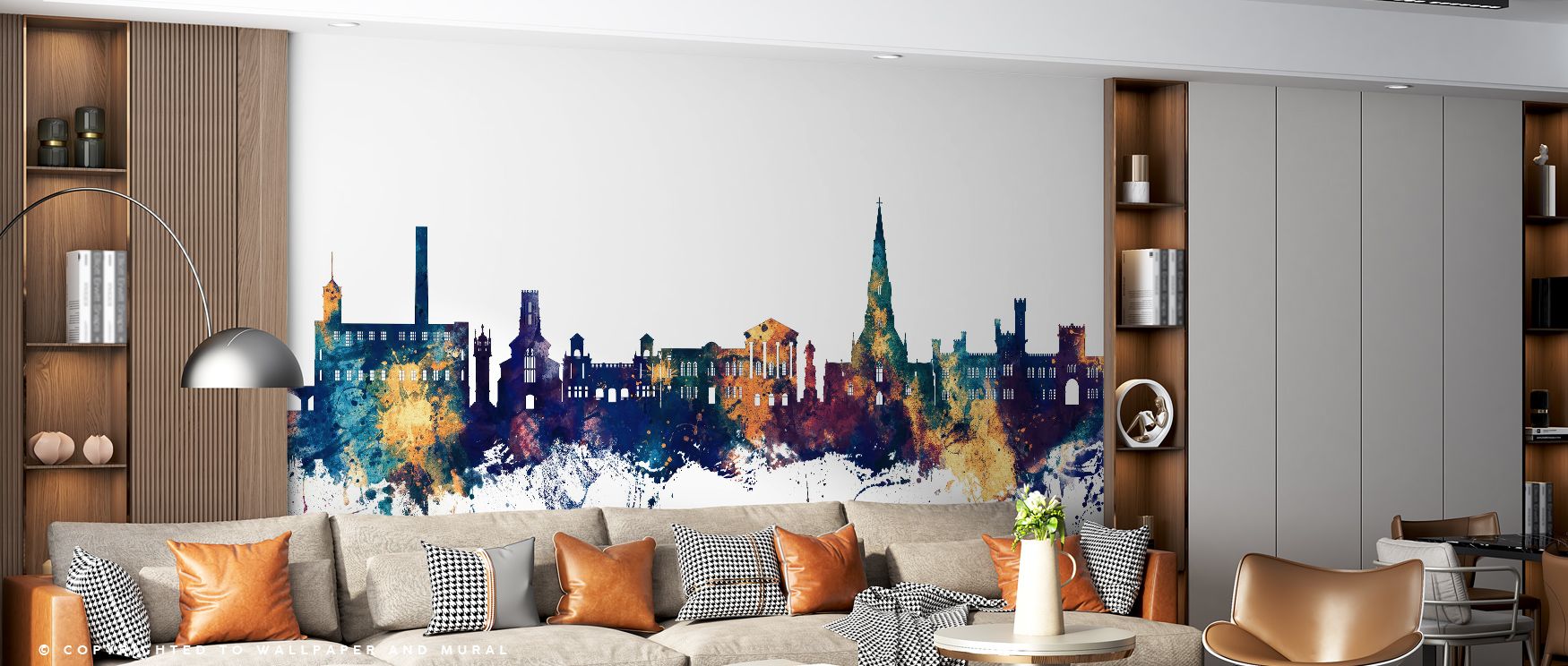 Through refined tones, Bury England Skyline Blue & Bronze Wallpaper portrays landmarks in clarity, surrounding interiors with cultural resonance. The design enriches a living room, bedroom, or office with rhythm, artistry, and refinement in a timeless cul