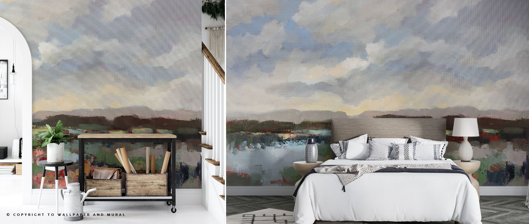 By the Lake Wallpaper embodies tranquility, where reflections create depth across walls. The design enriches a living room, bedroom, or office with refinement, artistry, and calm, offering interiors cultural resonance filled with natural beauty and sereni
