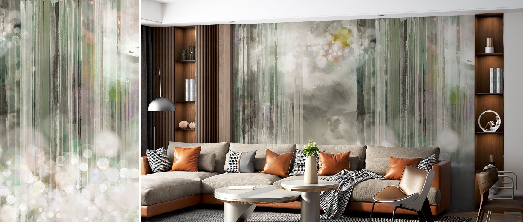 CSS Wallpaper portrays modern sophistication in abstract tones, where flowing shapes add balance to structure. The design enriches a living room, bedroom, or office with atmosphere of refinement, surrounding interiors with cultural resonance and timeless 