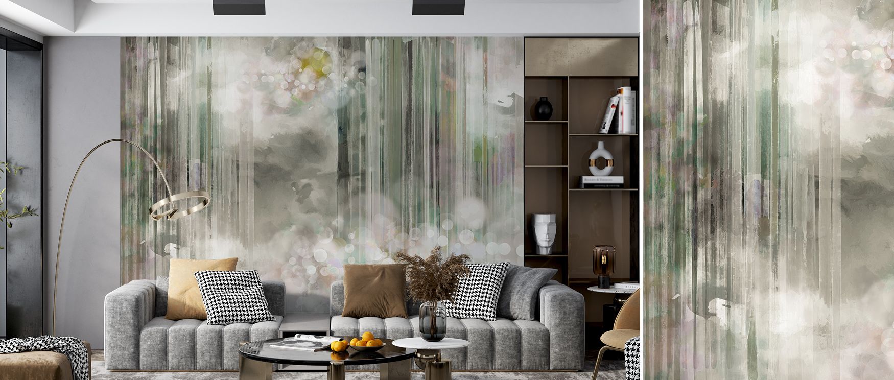 CSS Wallpaper conveys artistic clarity where structured forms and fluid lines create balance. The design enriches a living room, bedroom, or office with atmosphere of refinement, surrounding interiors with cultural resonance and style. 