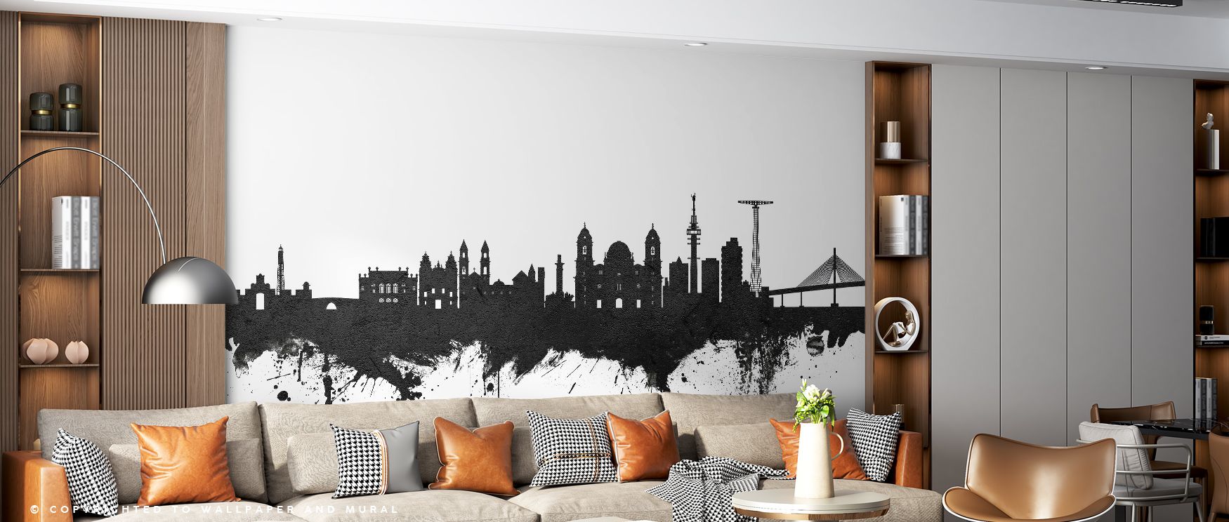 Through monochrome contrasts, Cádiz Spain Skyline Black & White Wallpaper conveys heritage and elegance, surrounding interiors with cultural depth. It enriches a living room, bedroom, or office with artistry, refinement, and resonance rooted in historic c