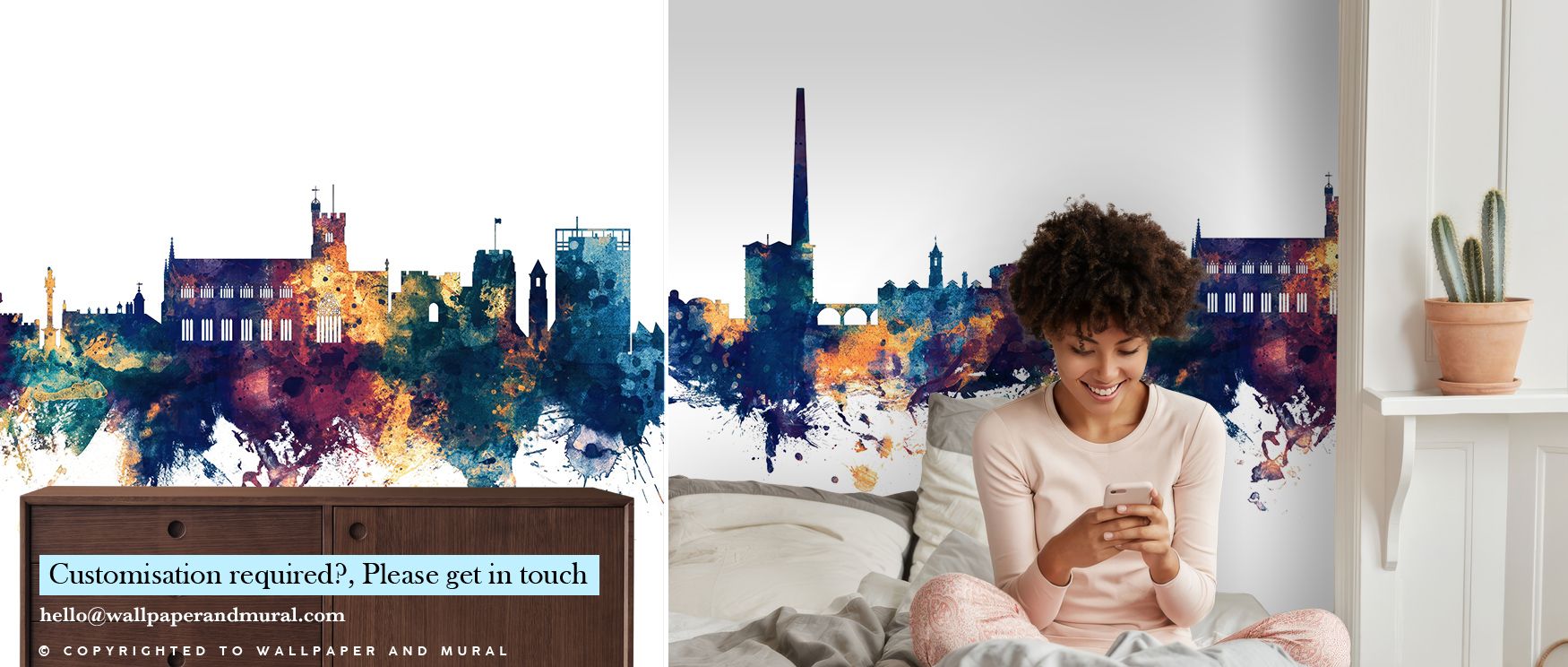 Carlisle England Skyline Blue & Bronze Wallpaper radiates cultural pride through refined tones, surrounding interiors with atmosphere of resonance. It enriches a living room, bedroom, or office with artistry, refinement, and heritage, offering walls timel