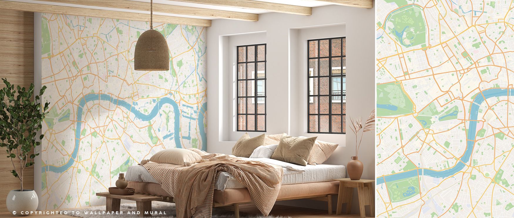 Central London Color Wallpaper celebrates vibrancy where bold tones highlight iconic landmarks. The design enriches a living room, bedroom, or office with atmosphere of refinement, artistry, and resonance, surrounding interiors with energy and cultural pr
